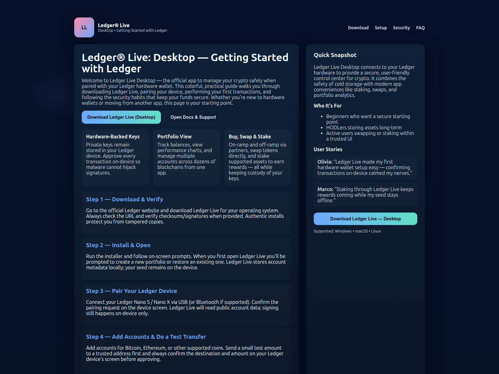 Screenshot of ledger-live-faq.pages.dev