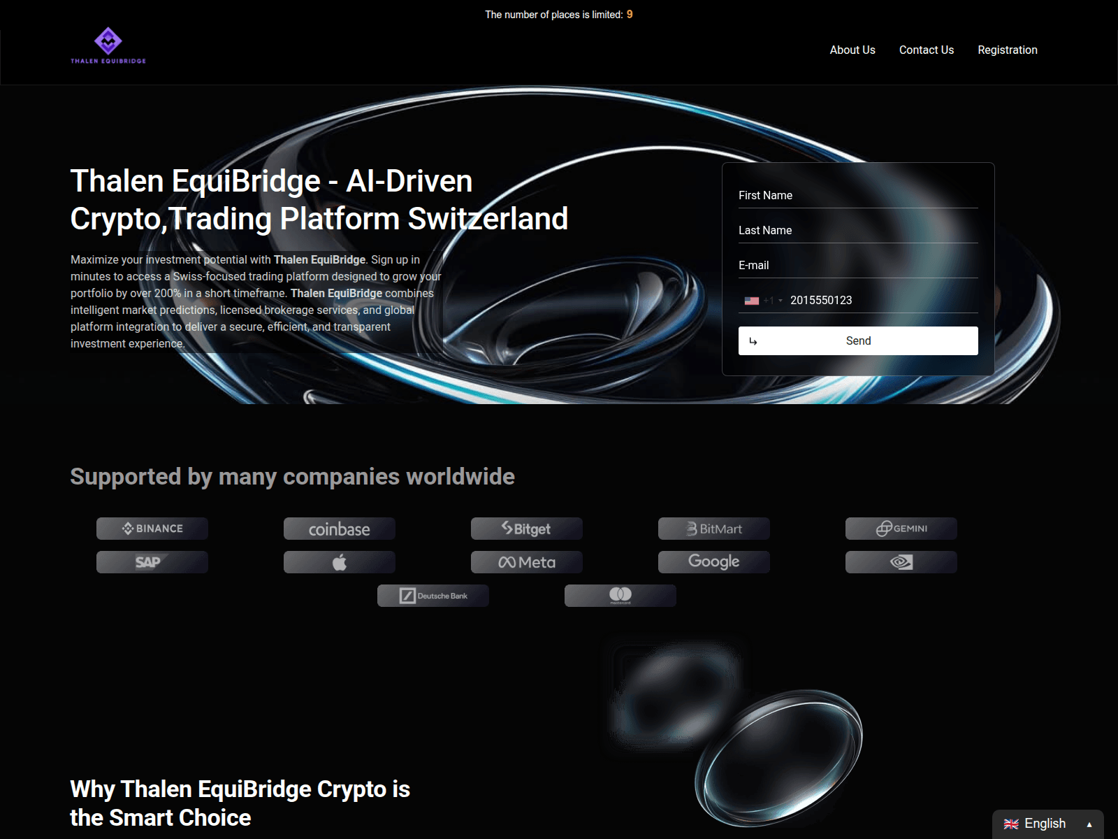 Screenshot of thalenequibridgeai.com