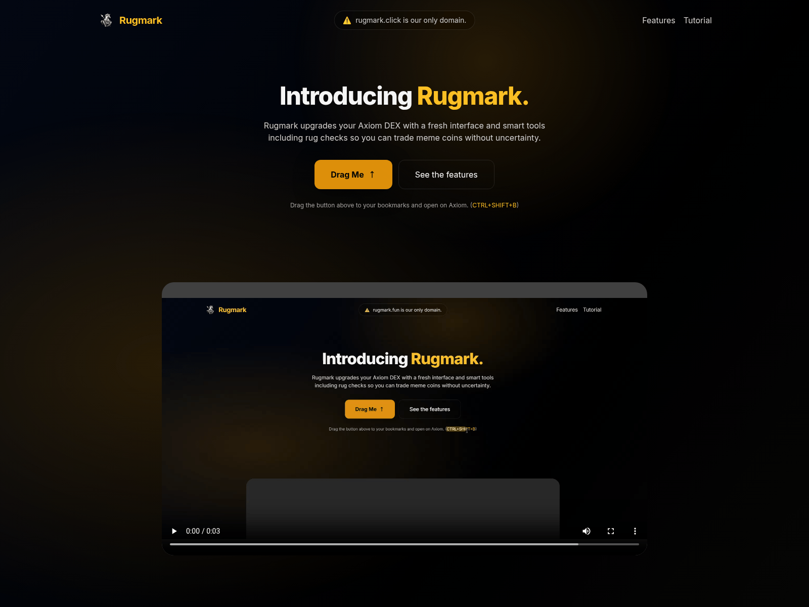 Screenshot of rugmark.click