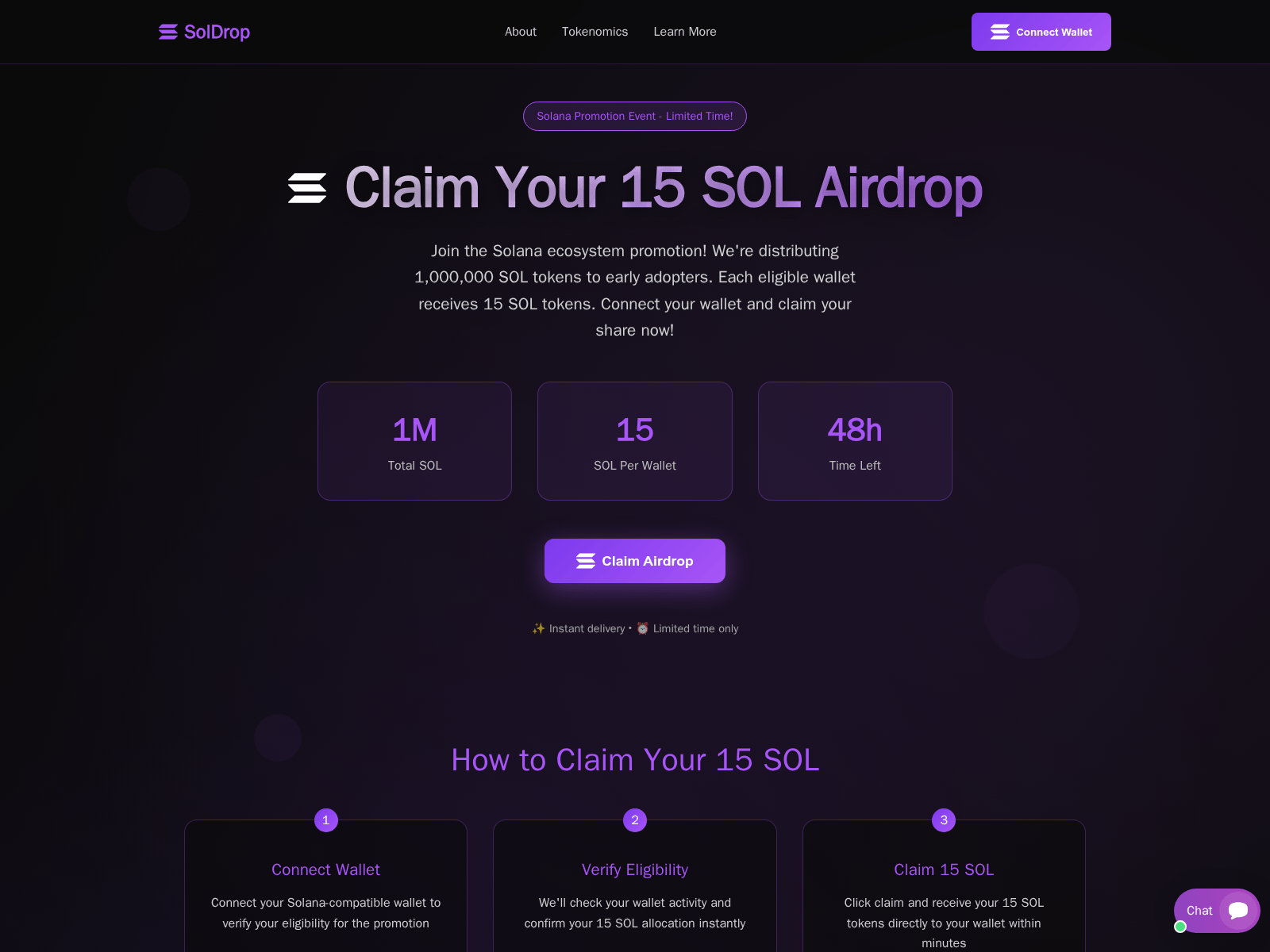 Screenshot of claims-solan.org