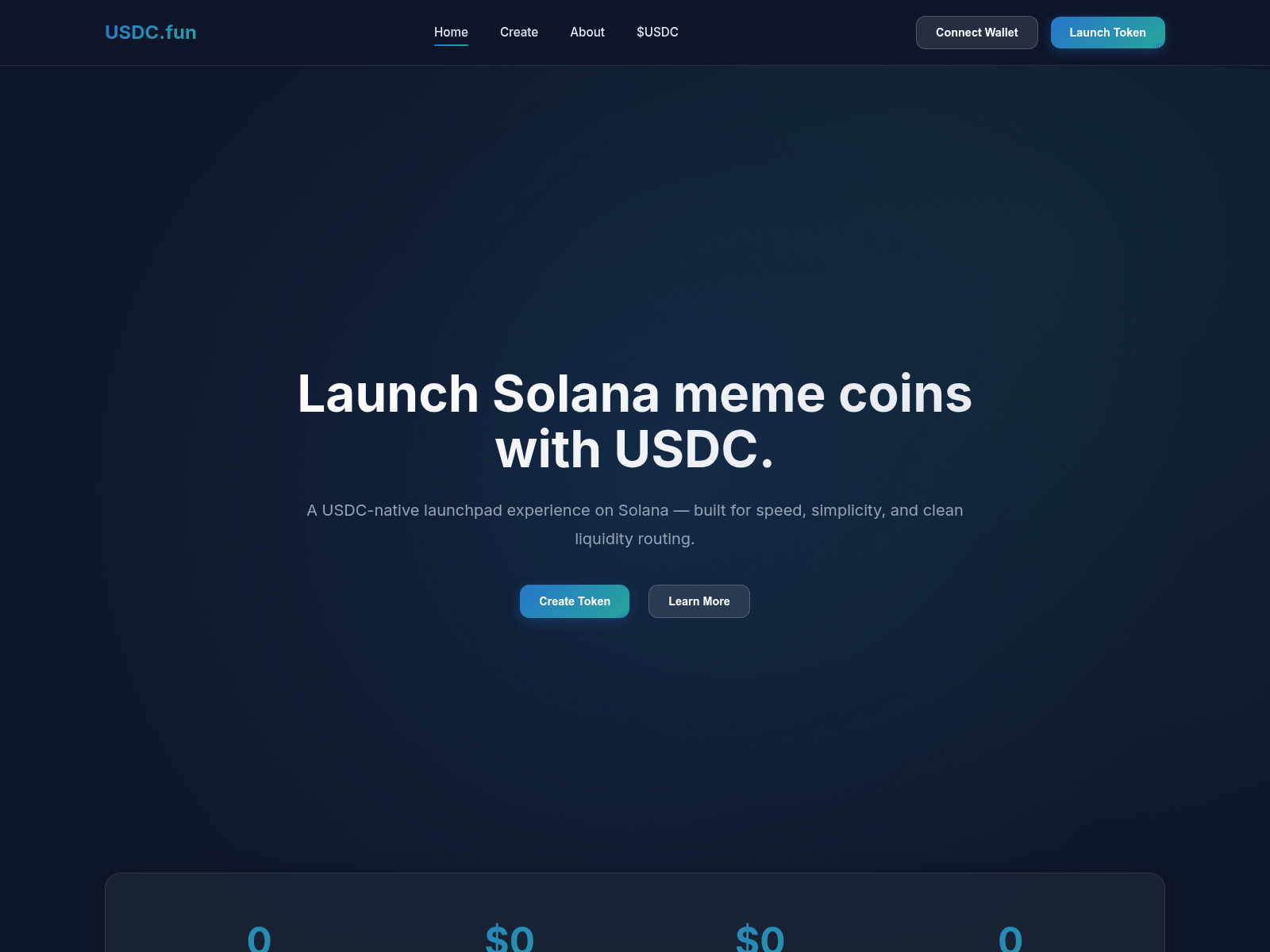 Screenshot of usdcfun.app