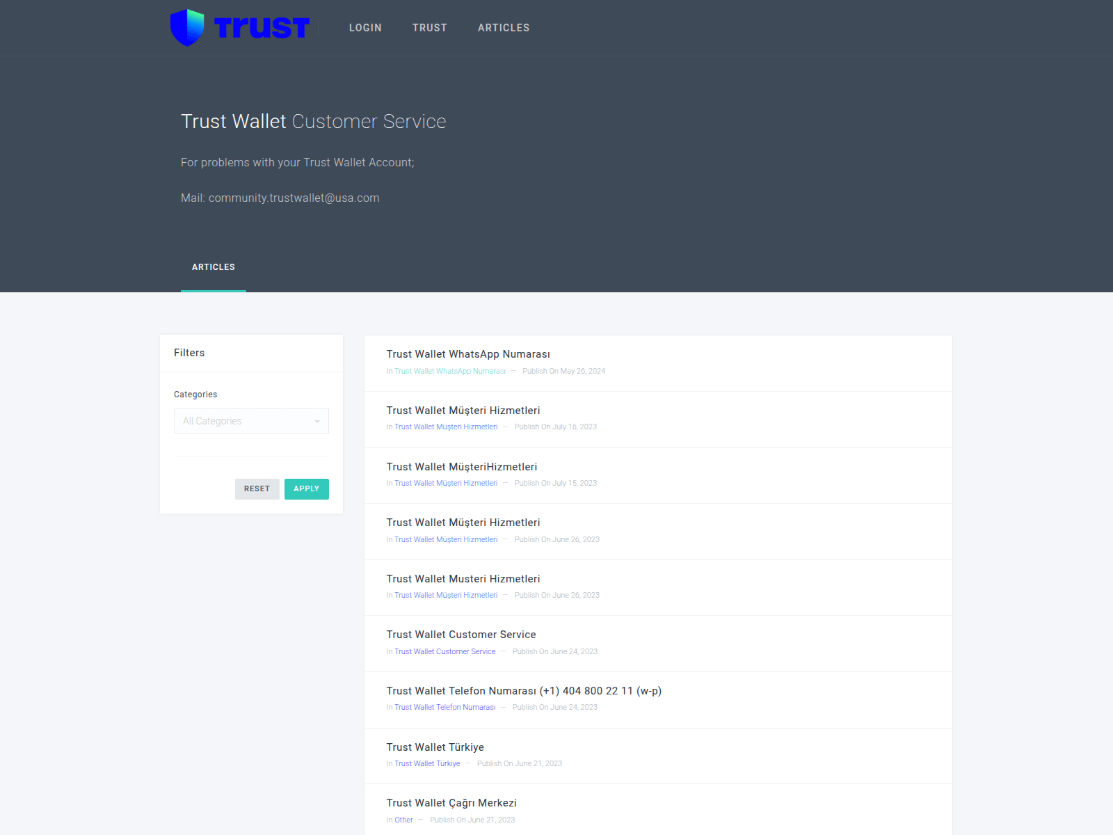Screenshot of trustwalletmusterihizmetleri.com