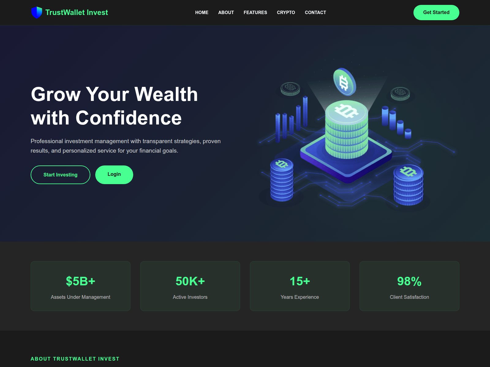 Screenshot of trustwalletinvest.org