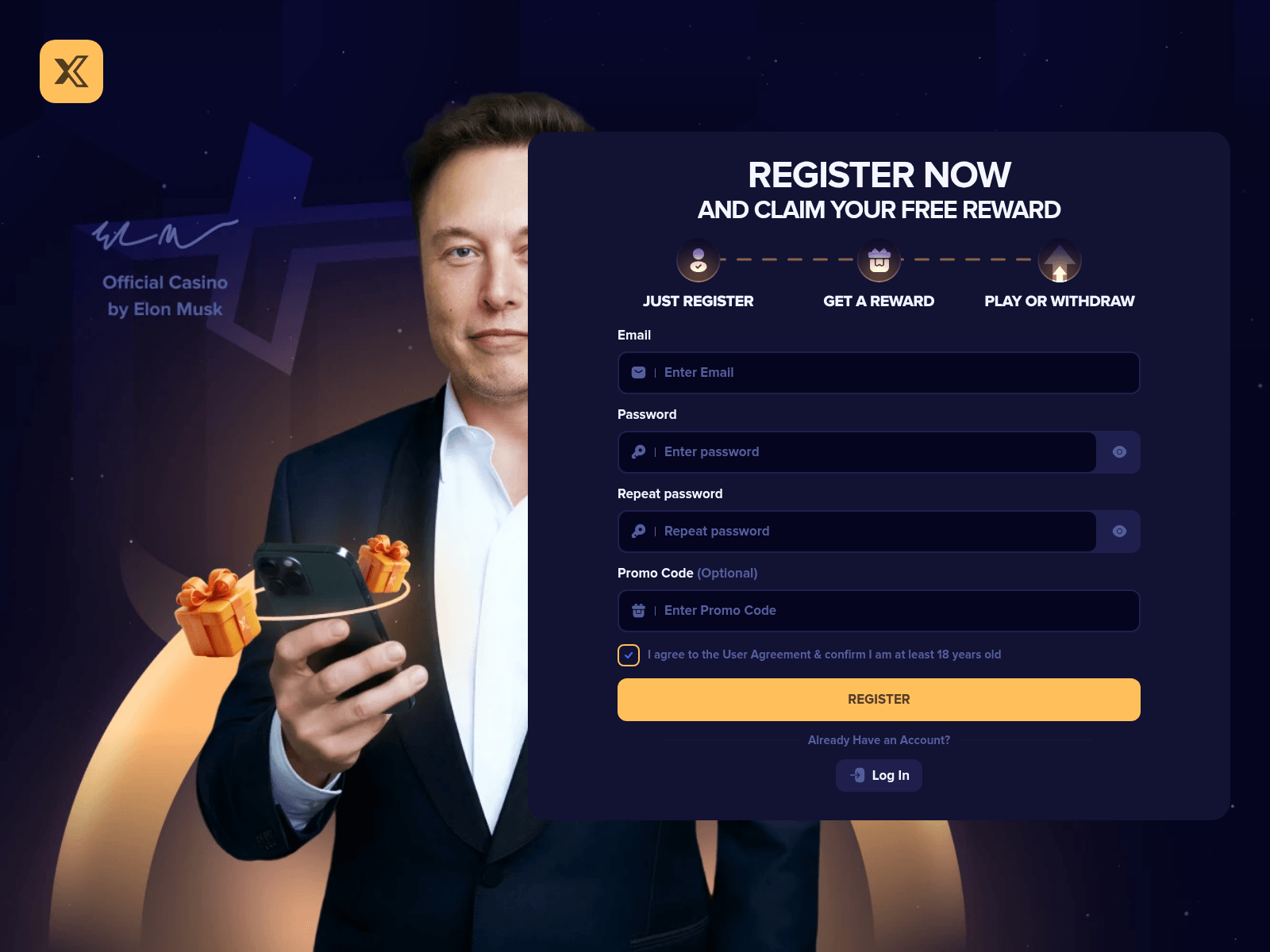 Screenshot of em-gambler.com