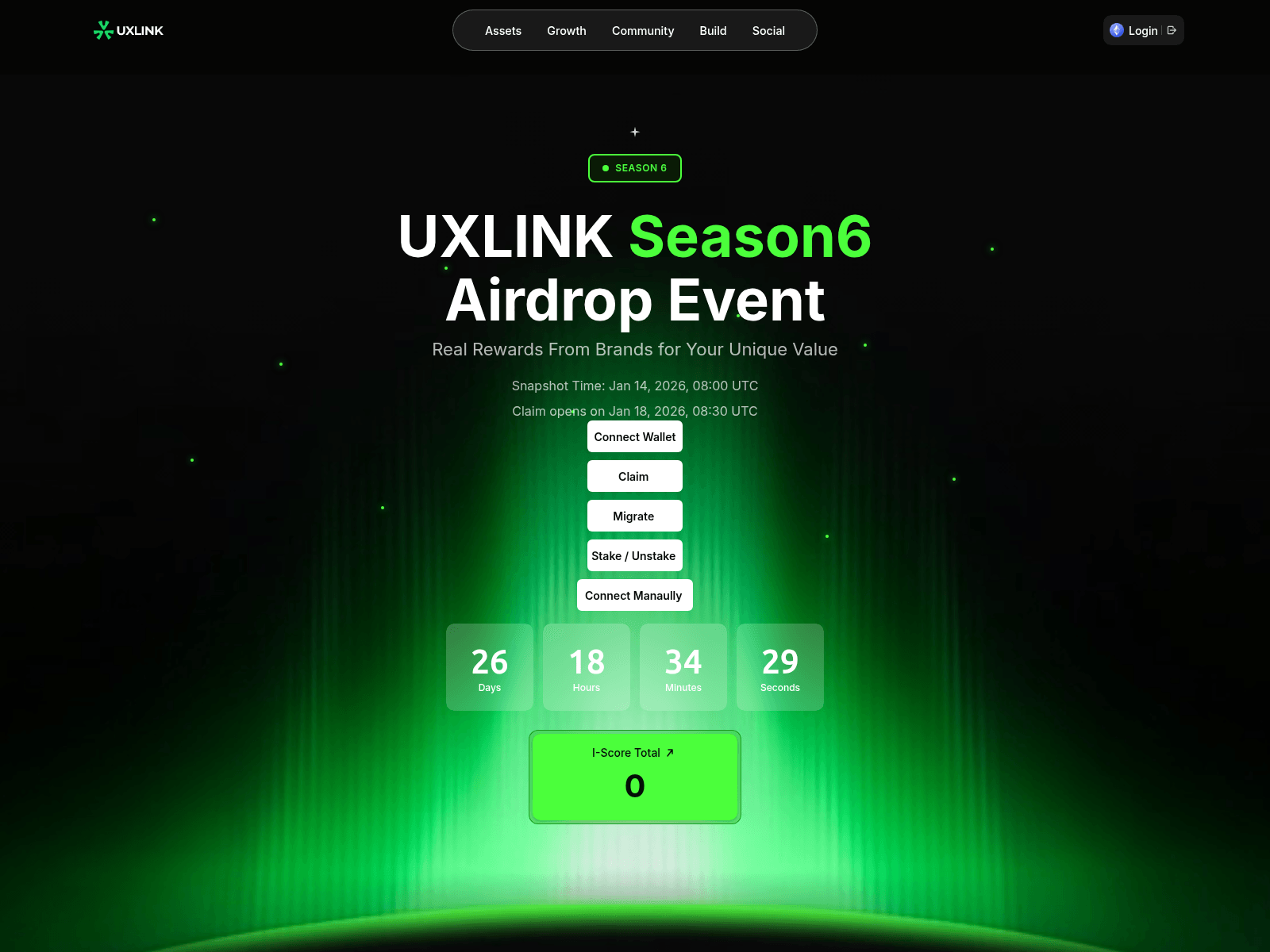 Screenshot of claim-uxlink.live