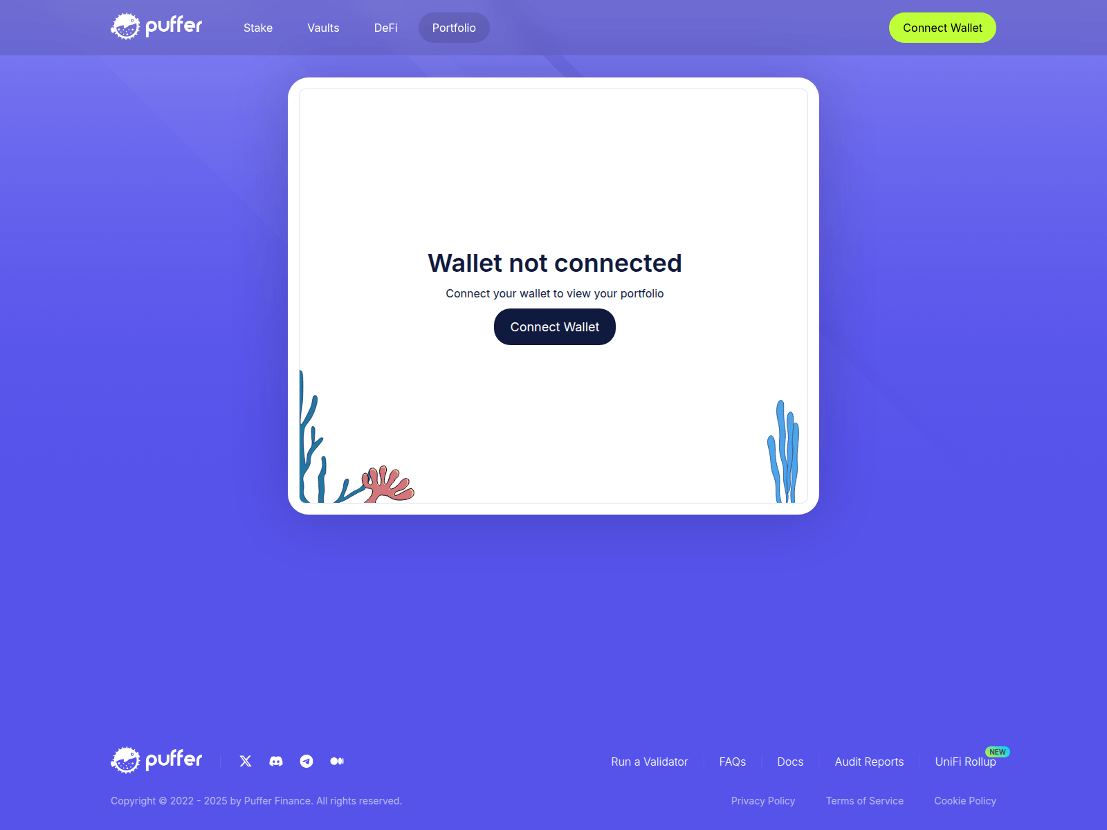 Screenshot of puffler.finance