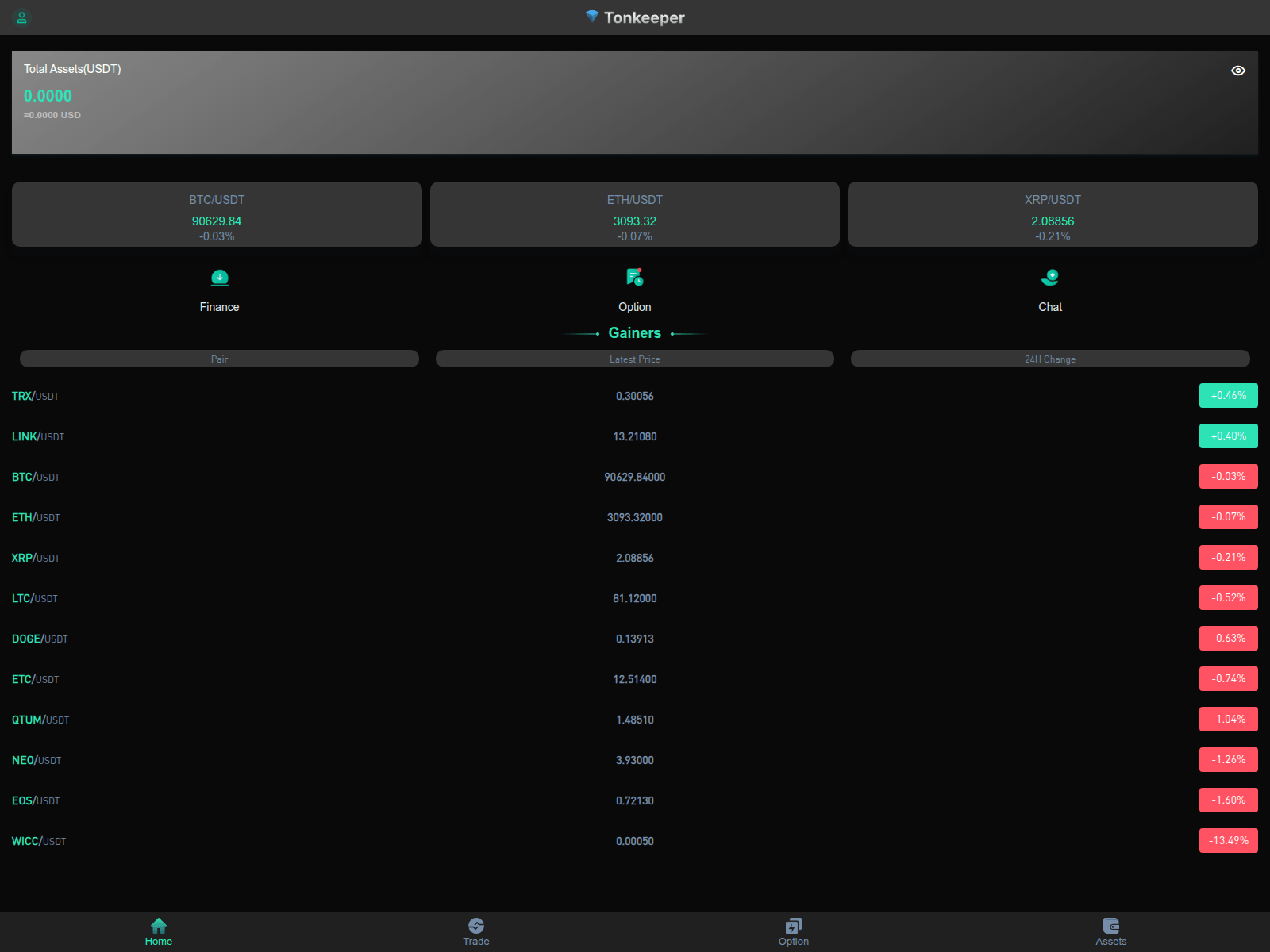 Screenshot of coin-tonkeeper.com