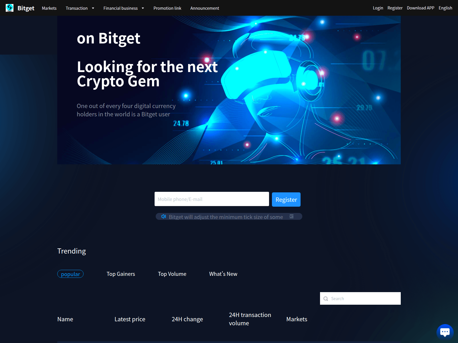 Screenshot of bitgetuss.com