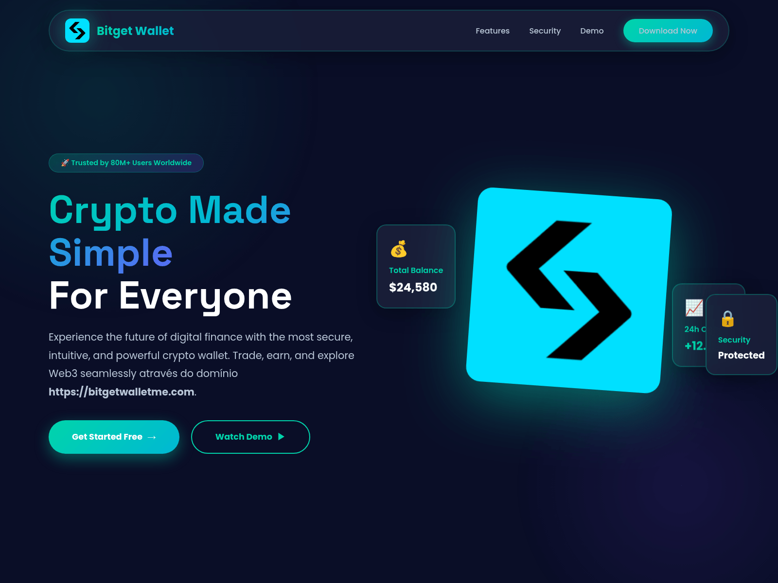 Screenshot of bitgetwalletme.com