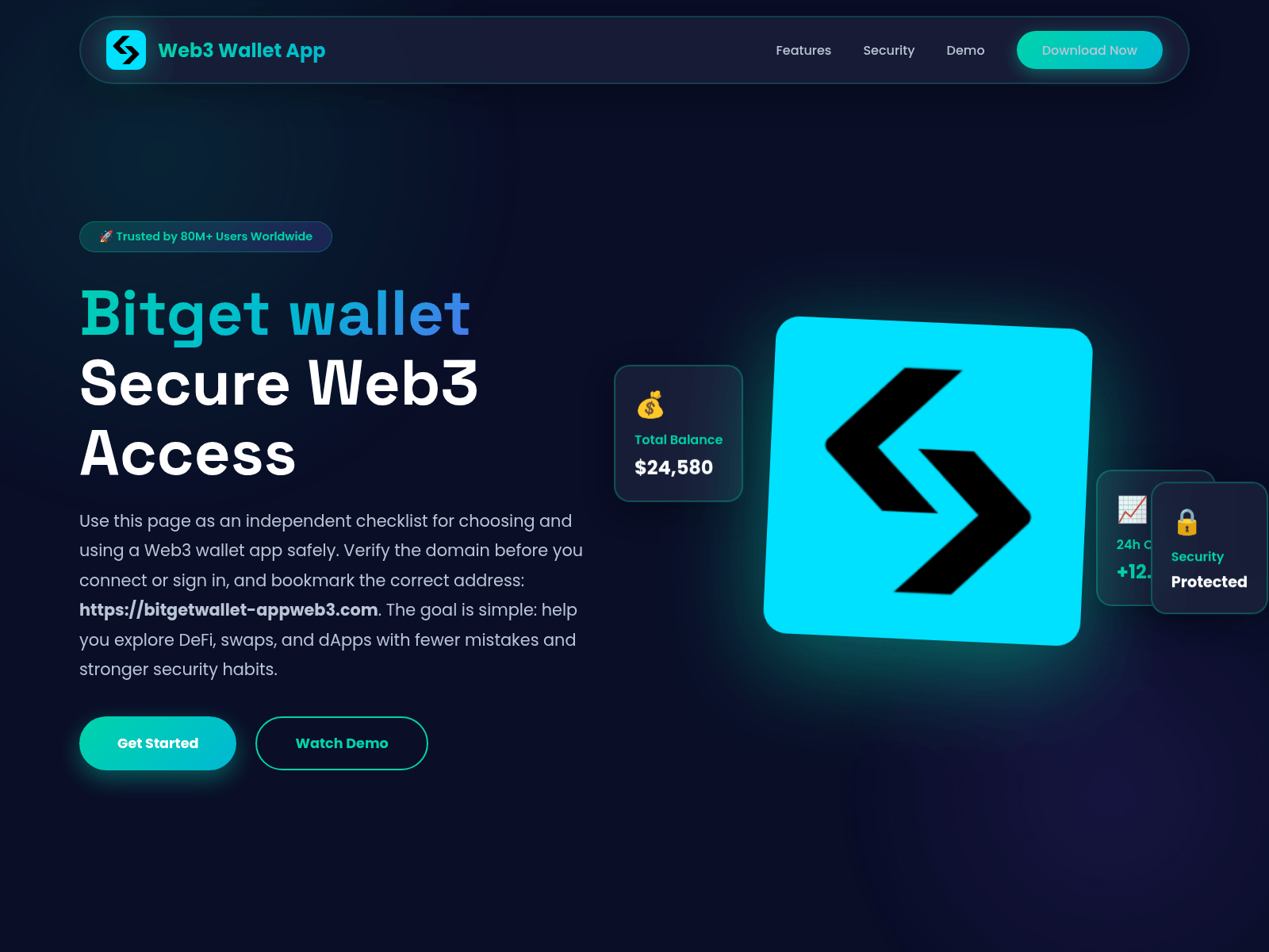 Screenshot of bitgetwallet-appweb3.com