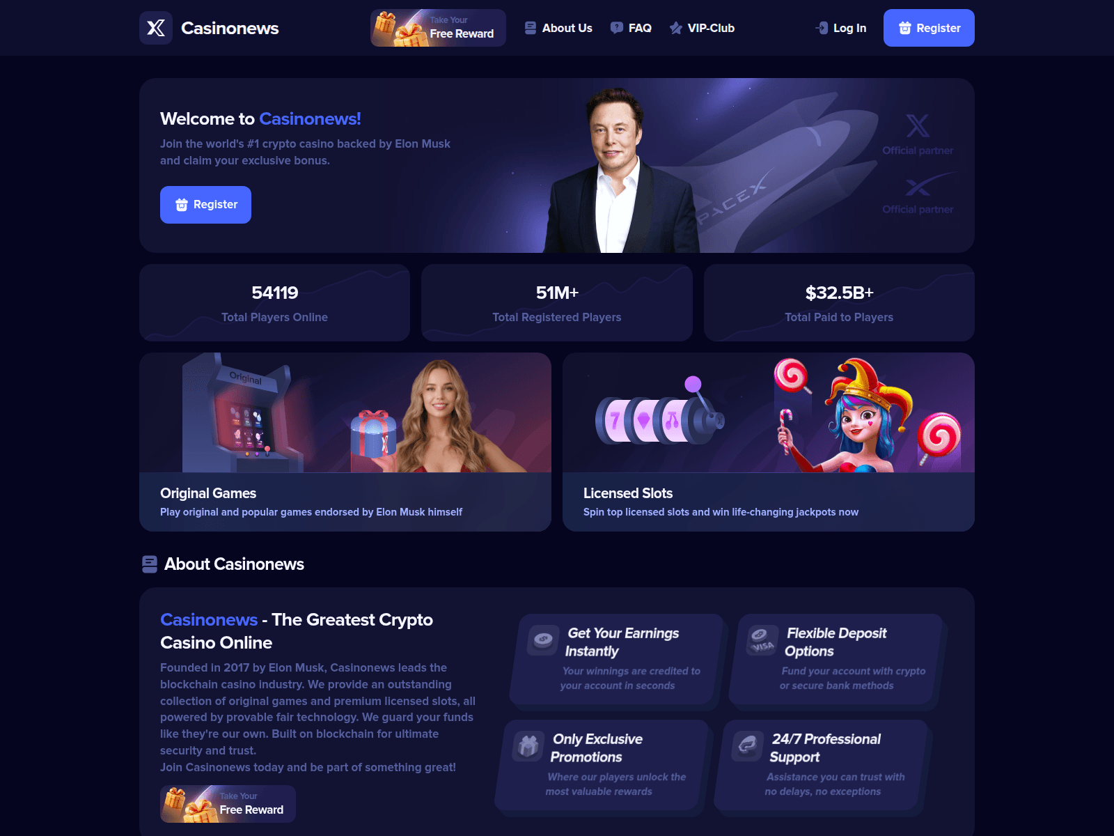 Screenshot of casinonews.icu