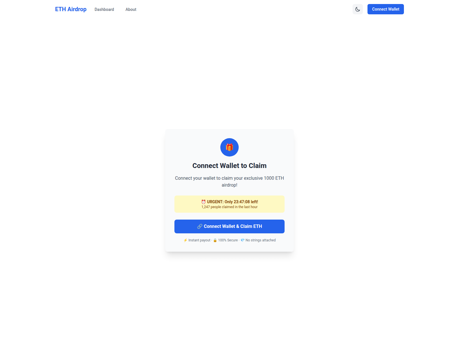 Screenshot of www.eth-airdrop.com