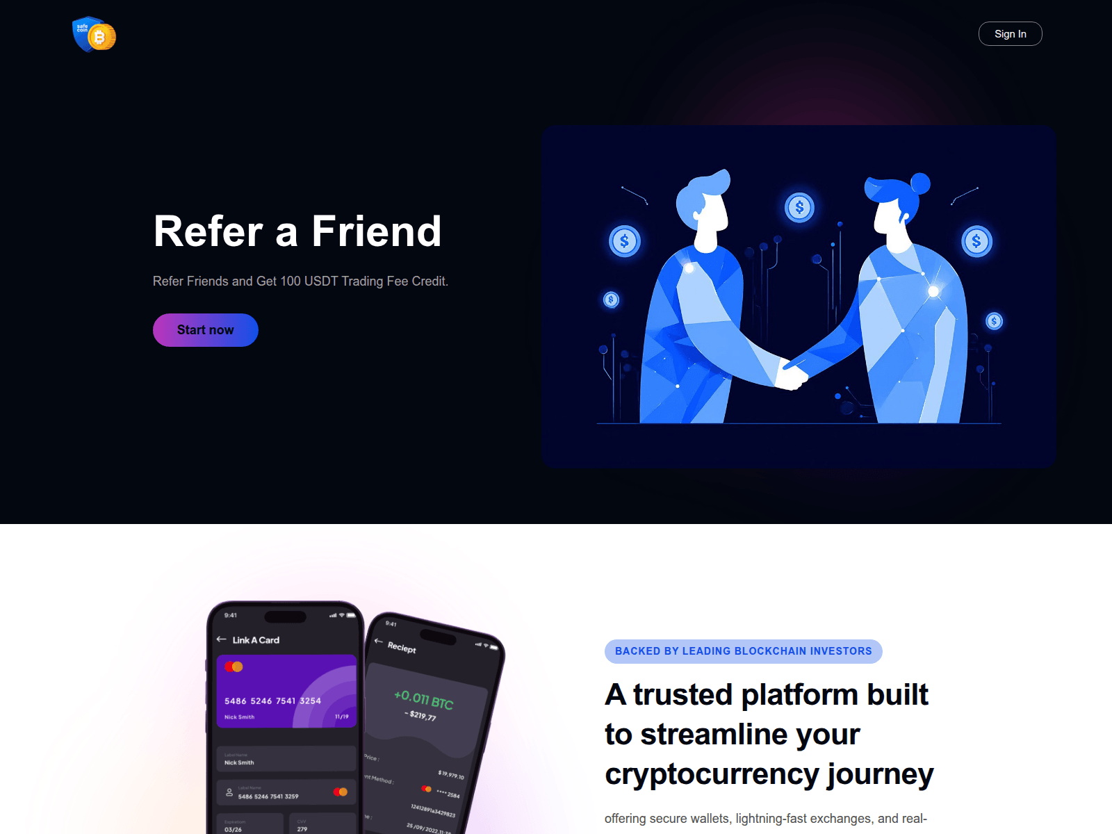 Screenshot of safecoinledger.com