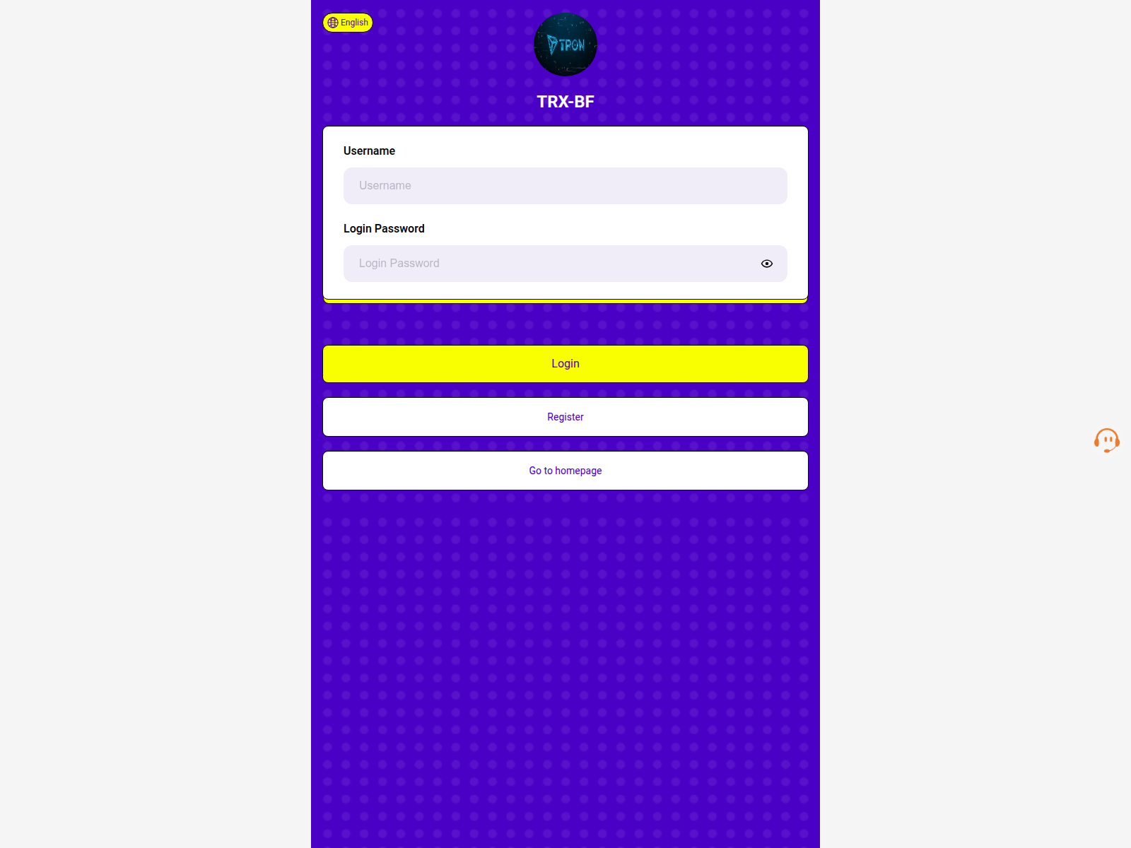 Screenshot of trx-bf.com
