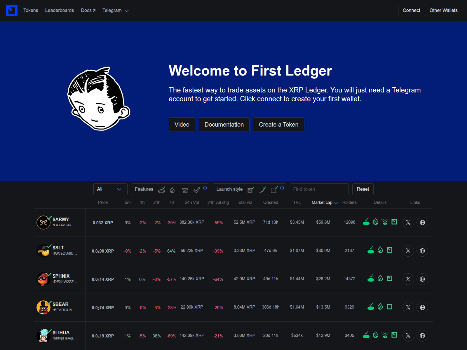 Screenshot of firstledger-connect.pages.dev