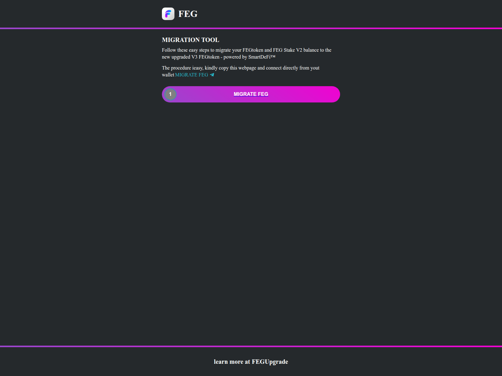 Screenshot of smartdefi-feg.pages.dev