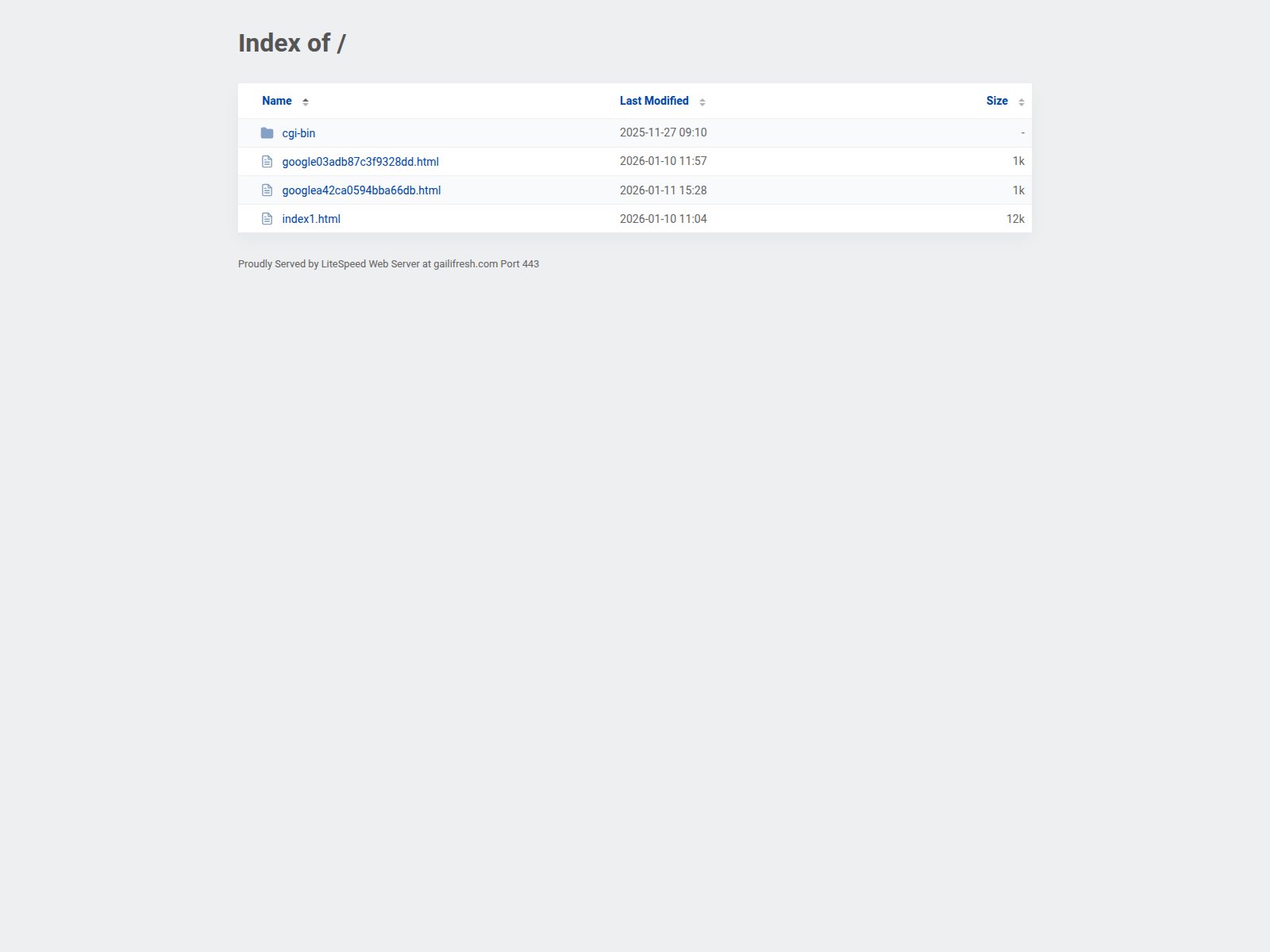 Forensic screenshot of gailifresh.com