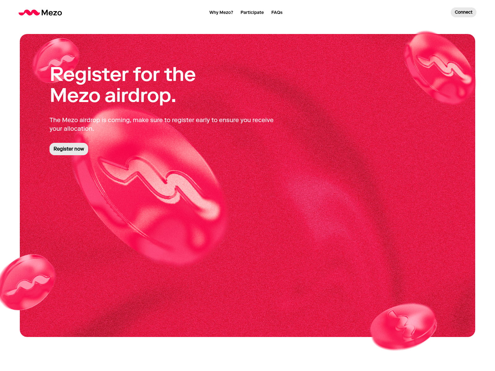 Forensic screenshot of mezo.claims