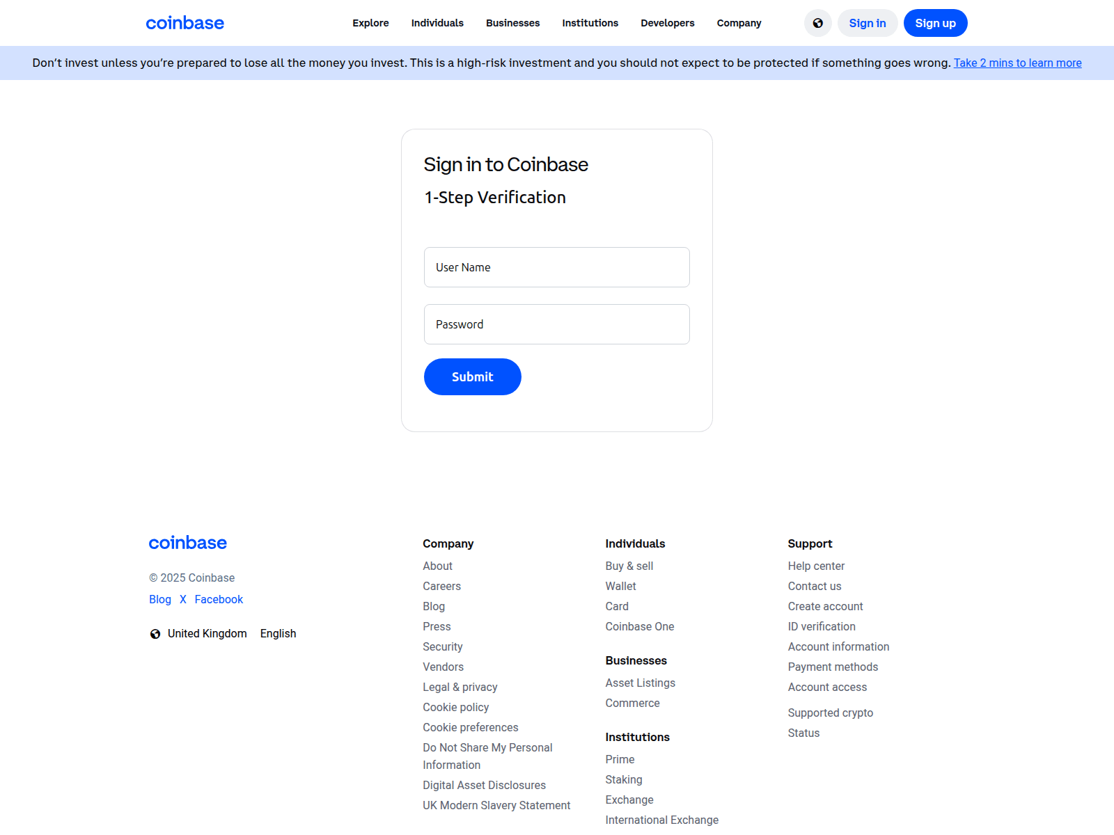 Screenshot of coinbaselog.com