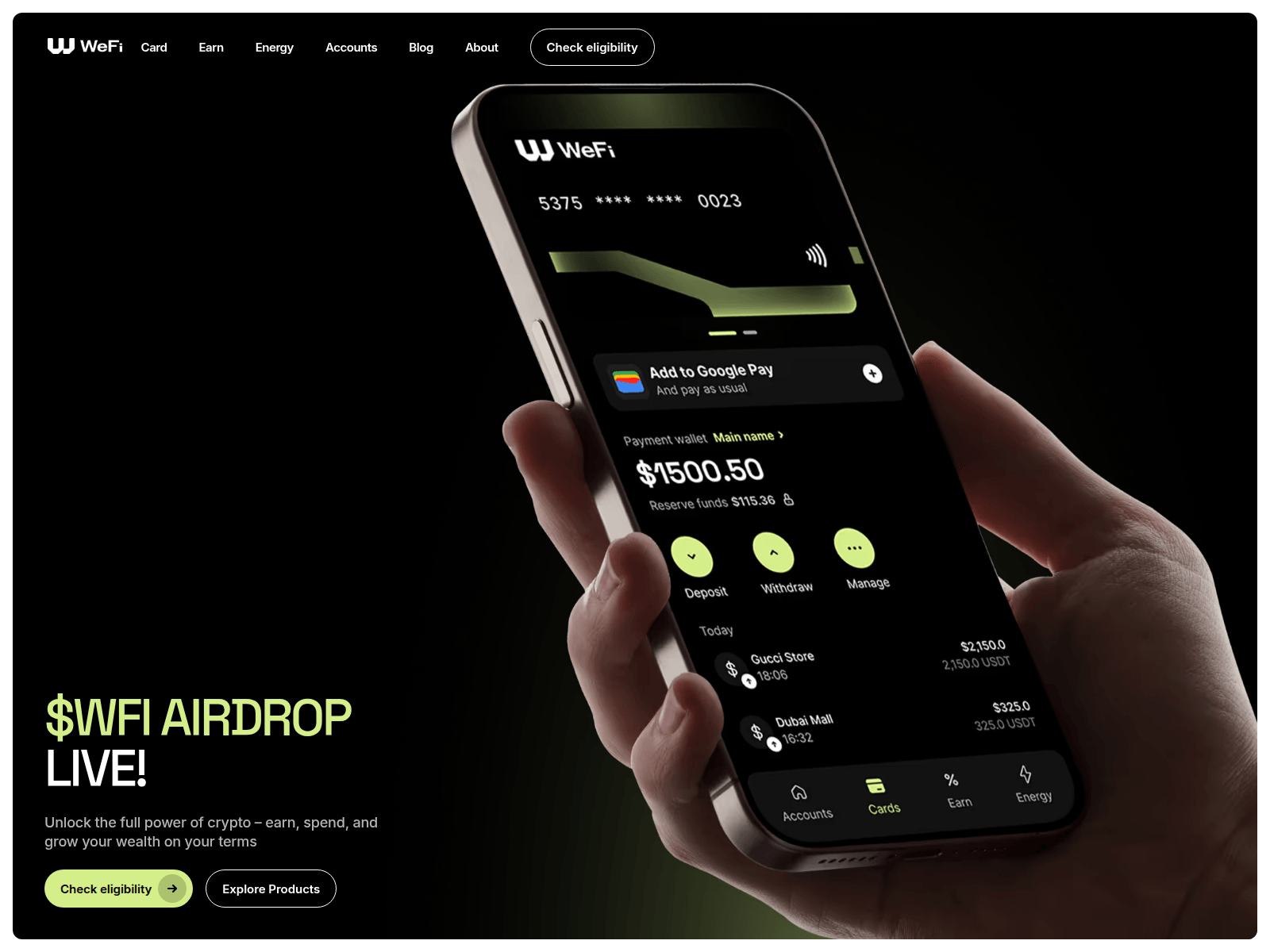 Screenshot of rewards-wefi.co
