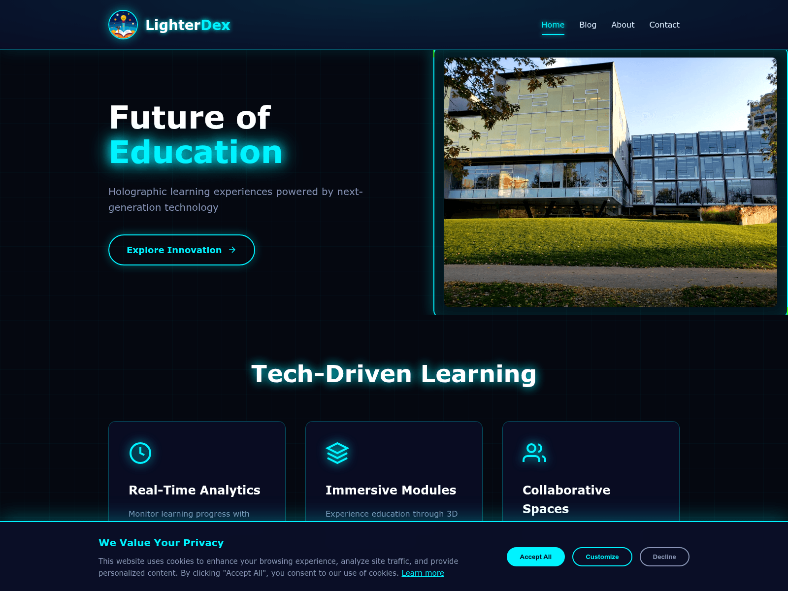 Screenshot of lighterdex.pro