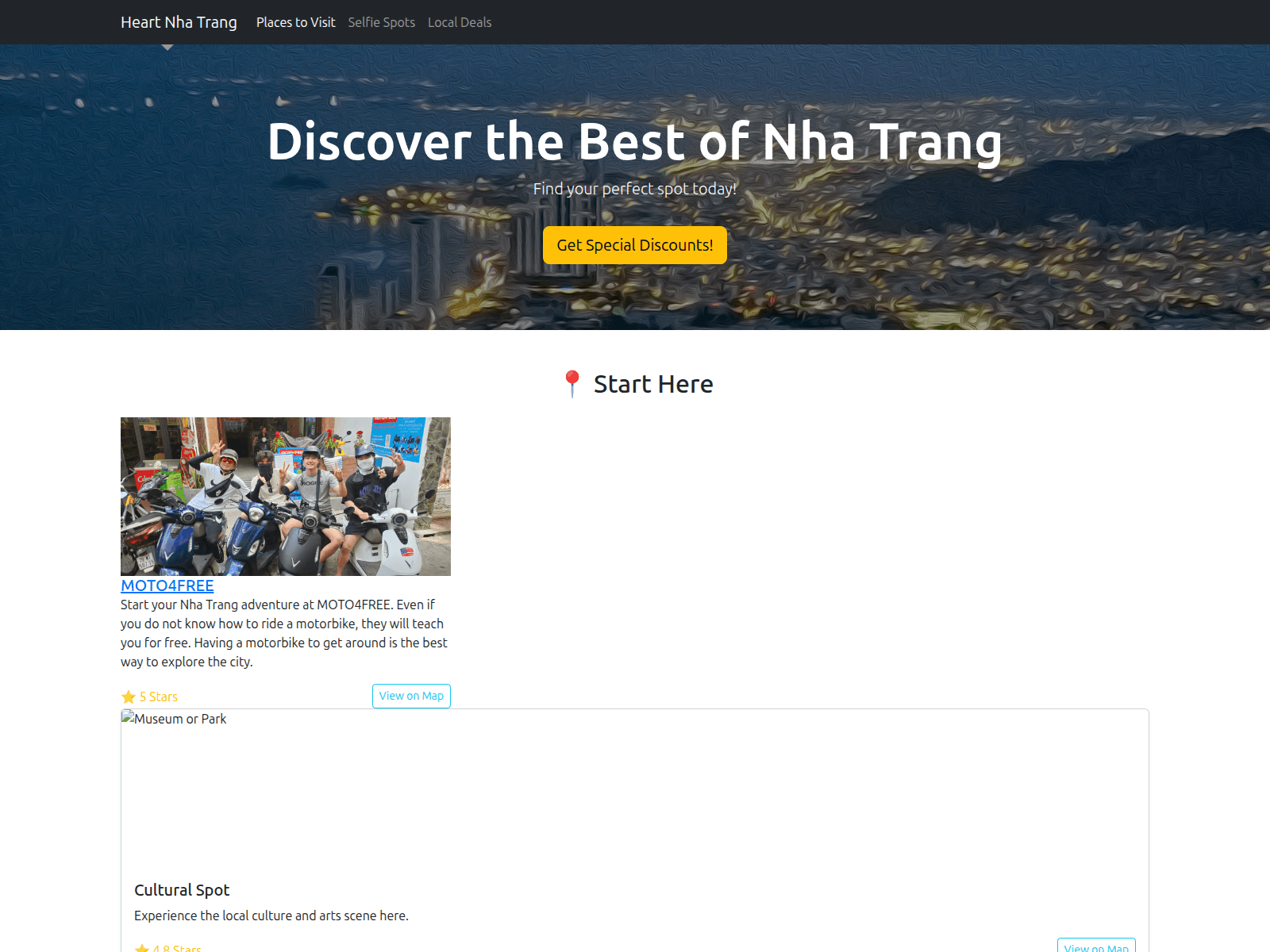 Screenshot of heartnhatrang.com