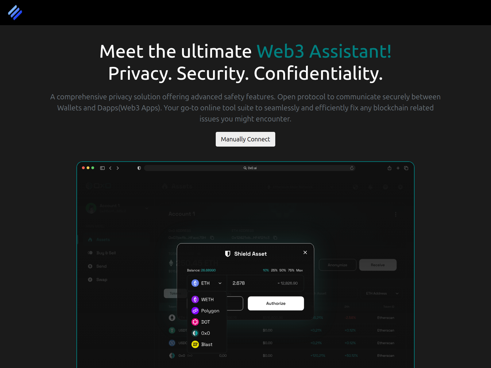 Screenshot of dcentralmodulenode.com