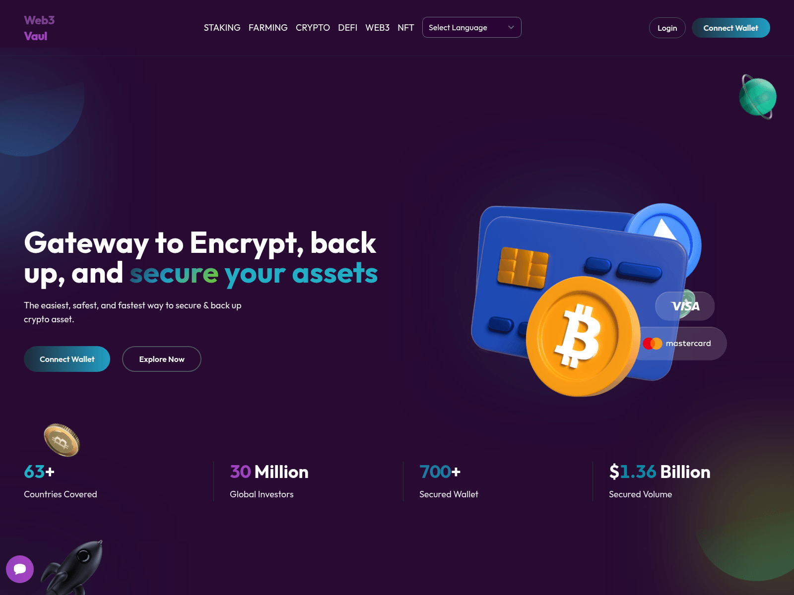 Screenshot of web3vaul.com