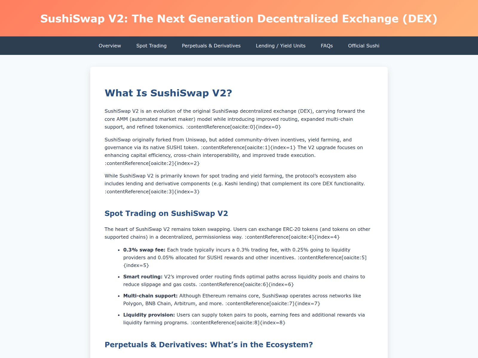 Screenshot of sushiswap-upgraded-v2.pages.dev
