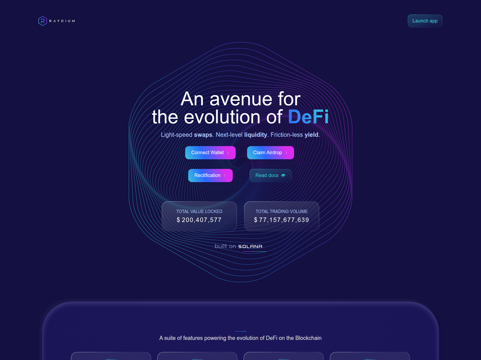 Screenshot of raydiumcontracts.live