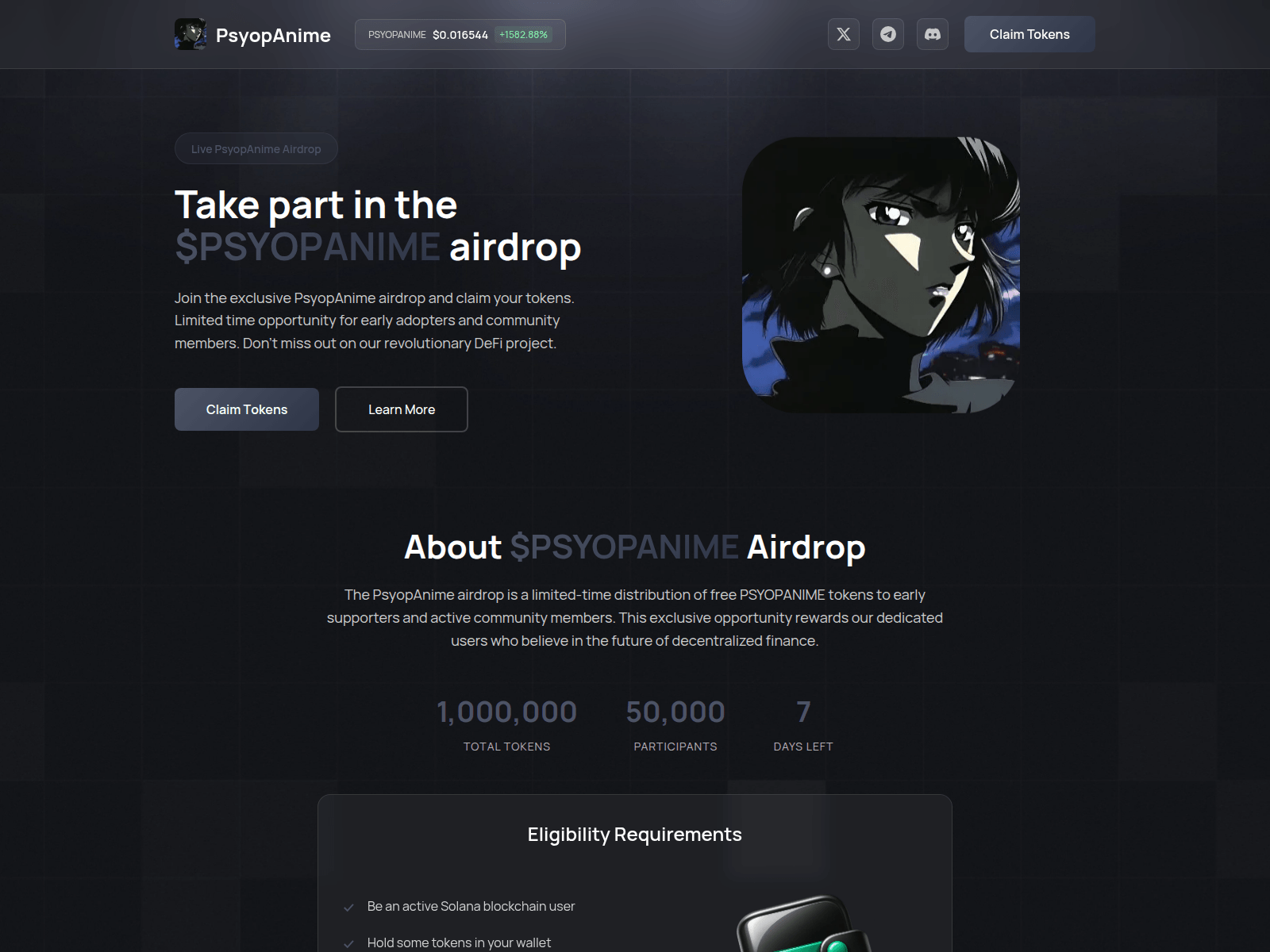 Screenshot of register-psyopanime.fun