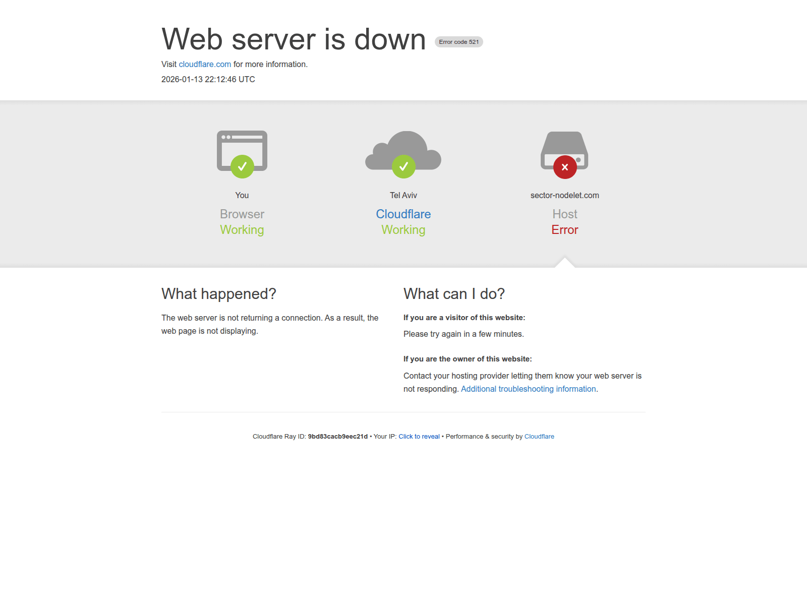 Screenshot of sector-nodelet.com