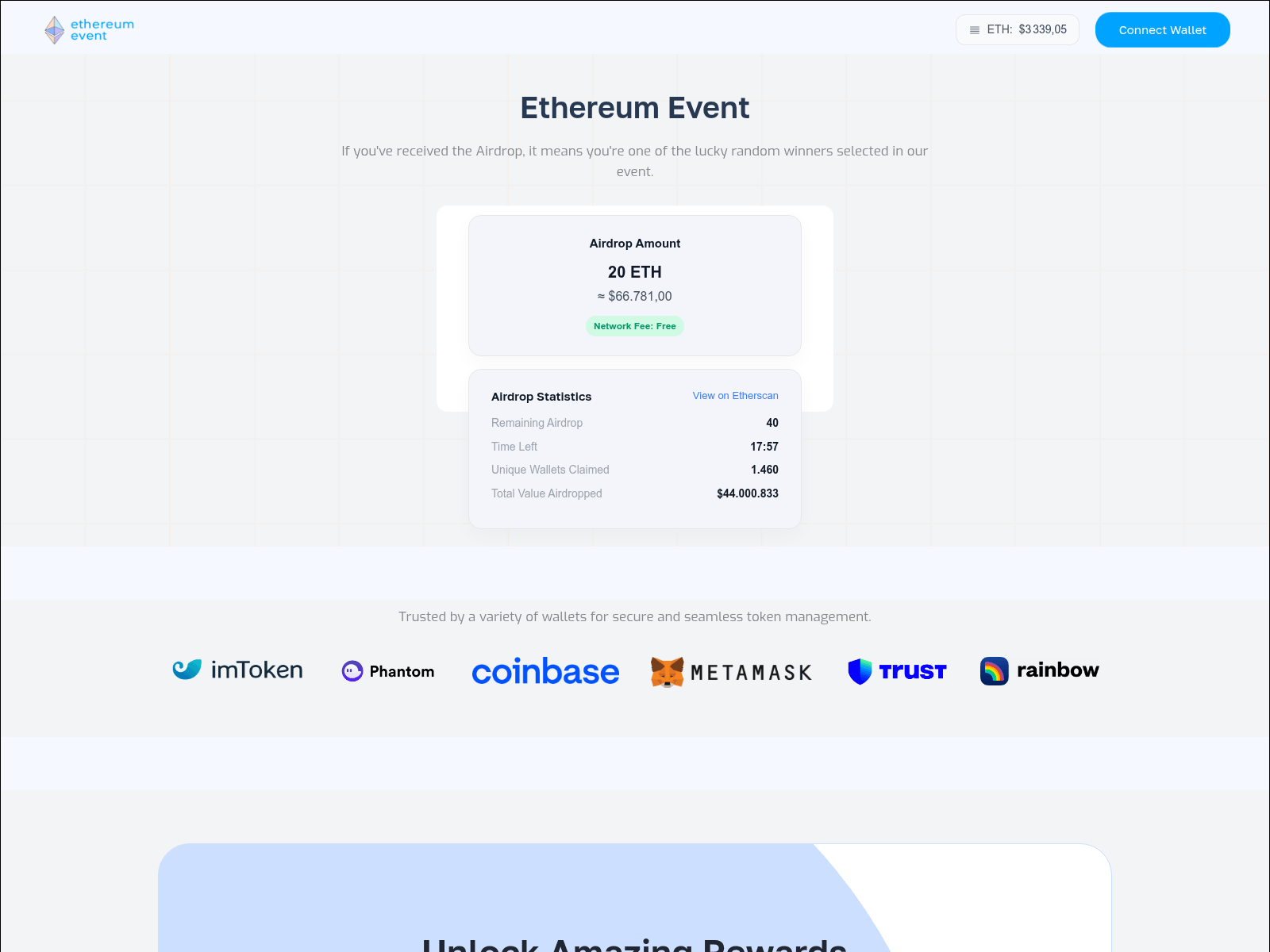 Screenshot of ethereum-event-9wx.pages.dev