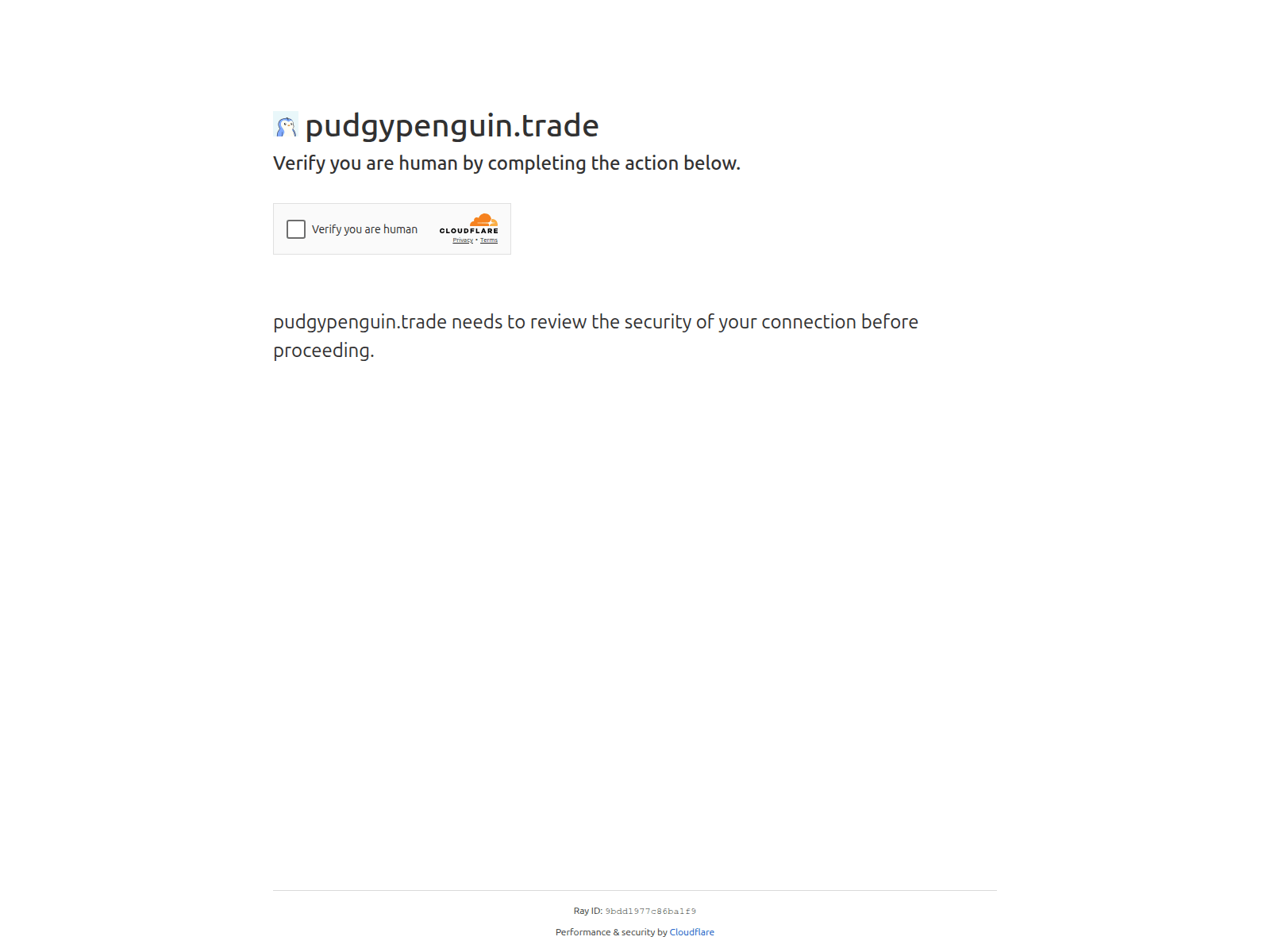 Screenshot of pudgypenguin.trade