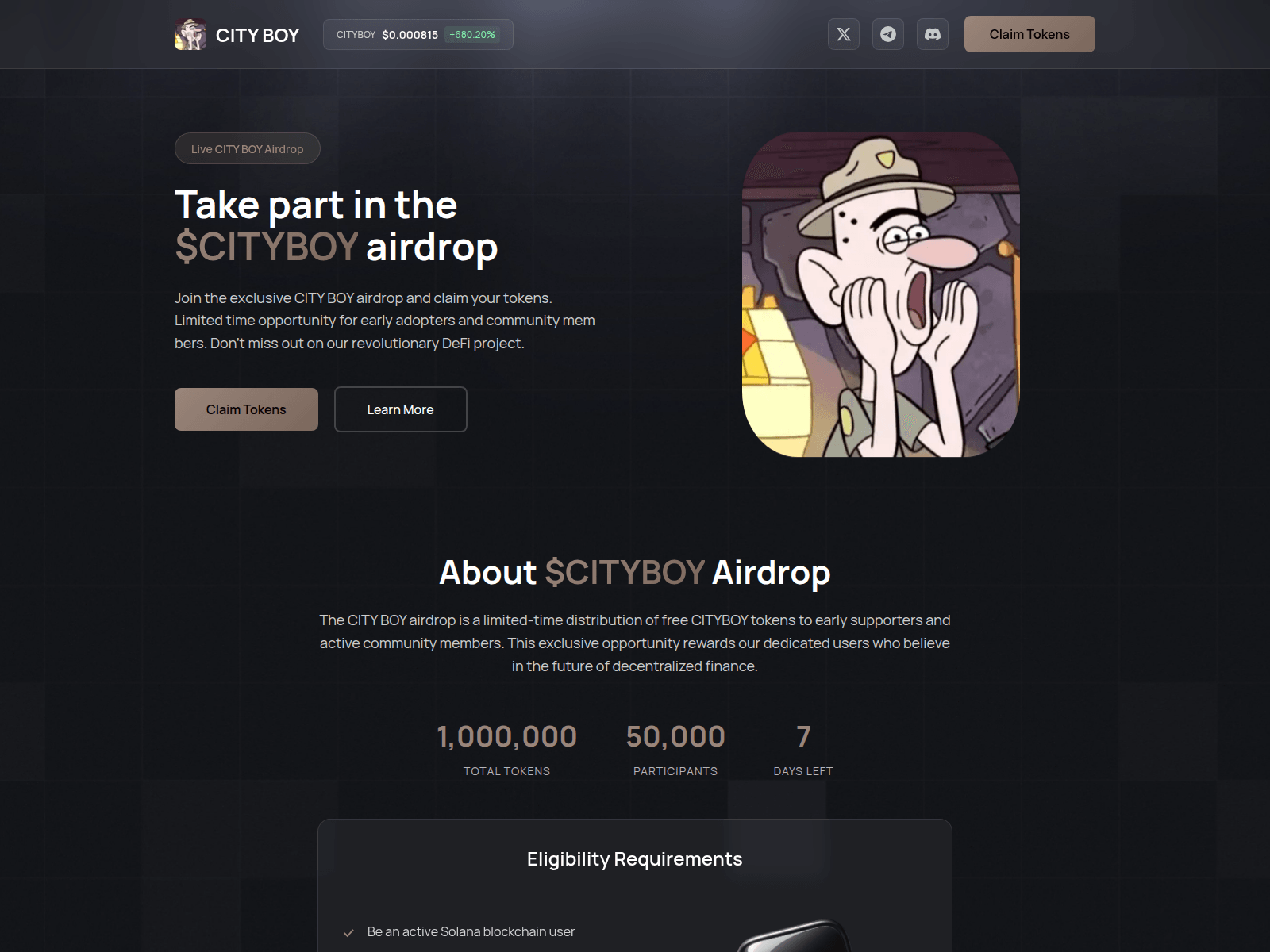 Screenshot of cityboy.memelabs.top