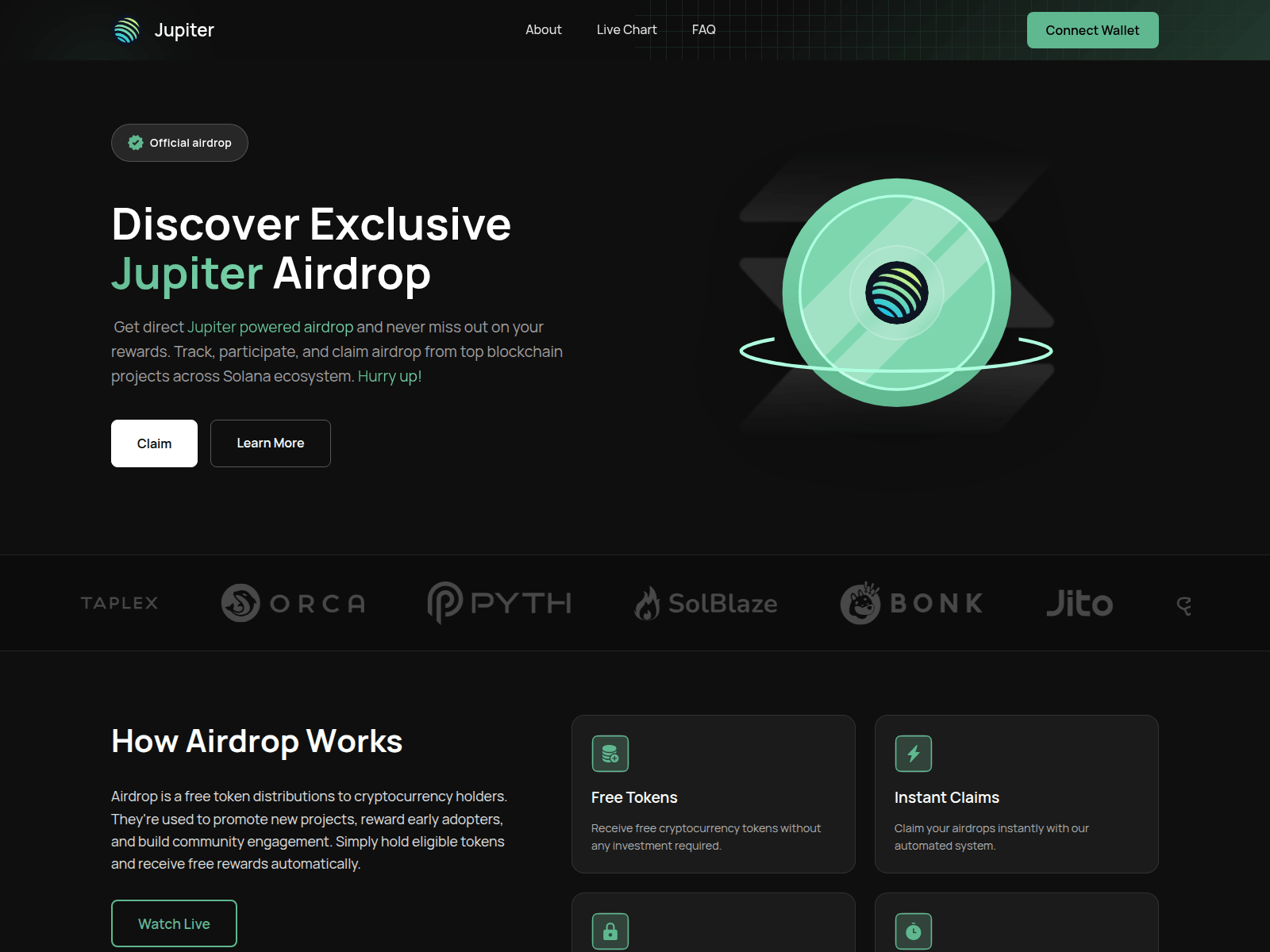 Screenshot of jup-app.pro