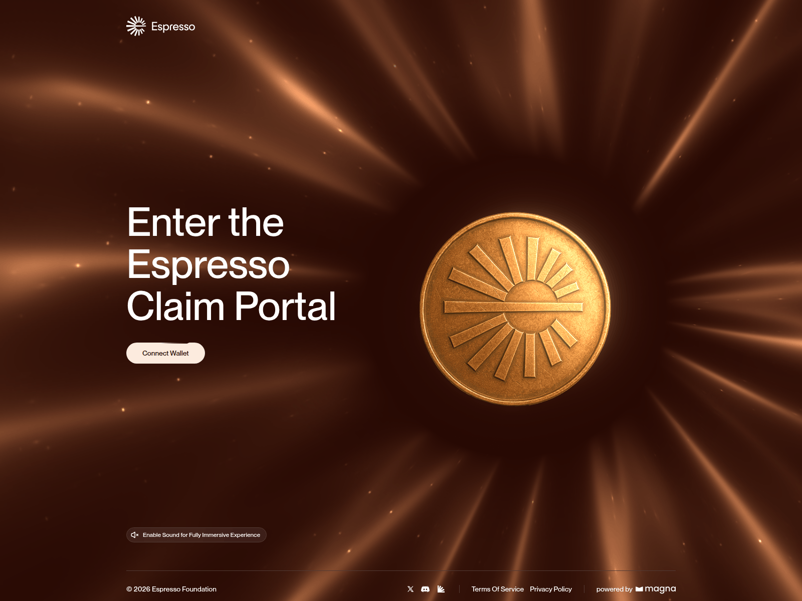 Screenshot of espresso-registration.app