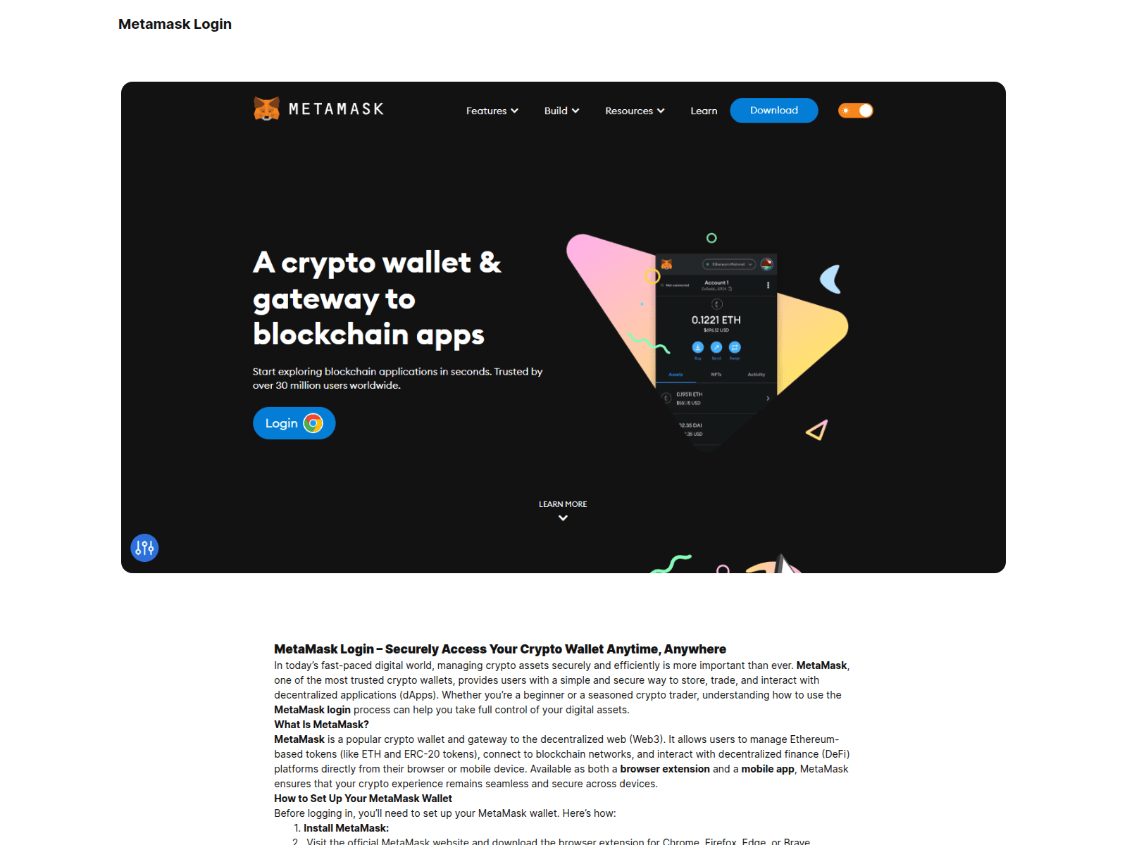 Screenshot of metamask-log-web.square.site