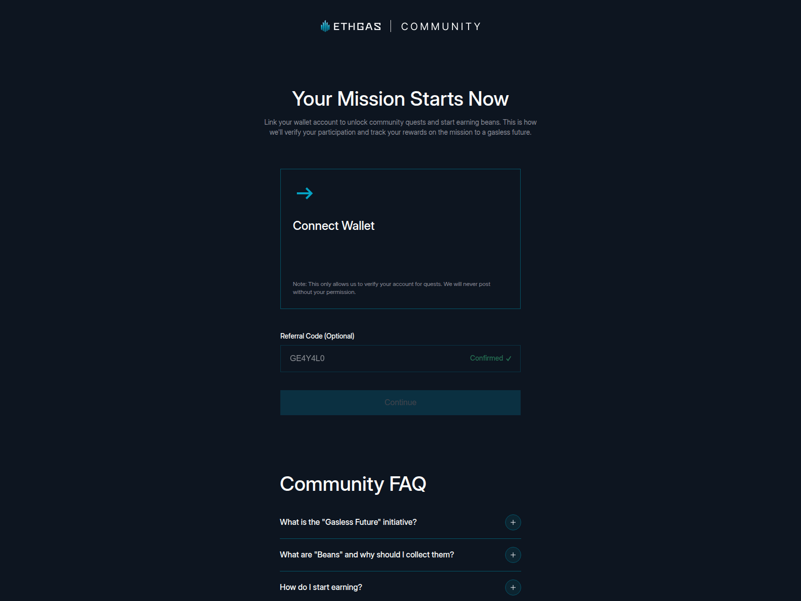Screenshot of ethgas.ngrok.app