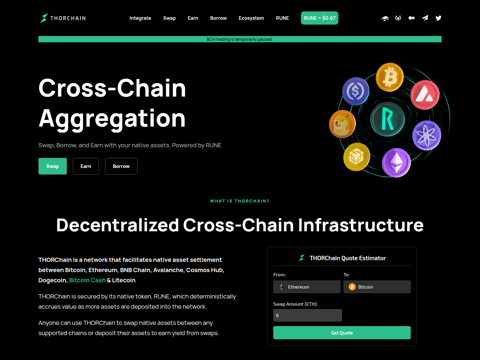 Screenshot of thorchainapp.pages.dev