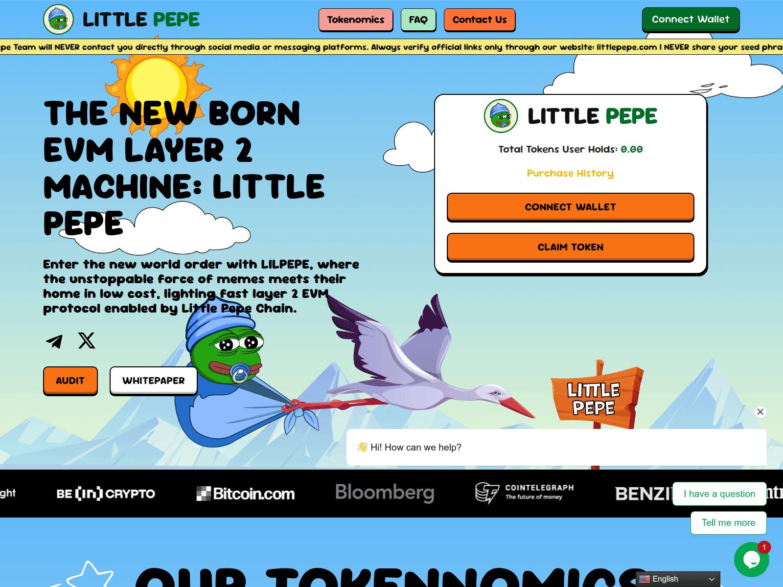 Screenshot of littlepepe-claim.com