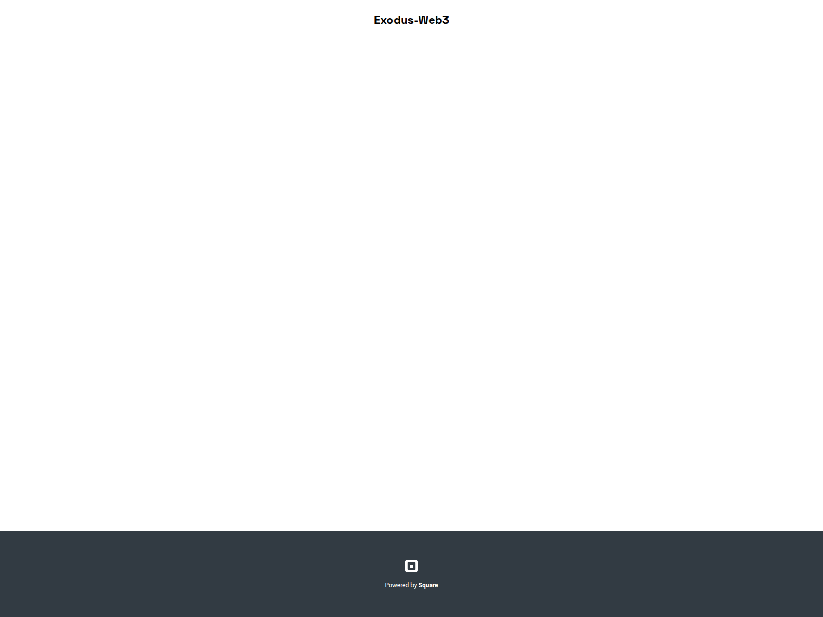Screenshot of exdus-web3-start.square.site