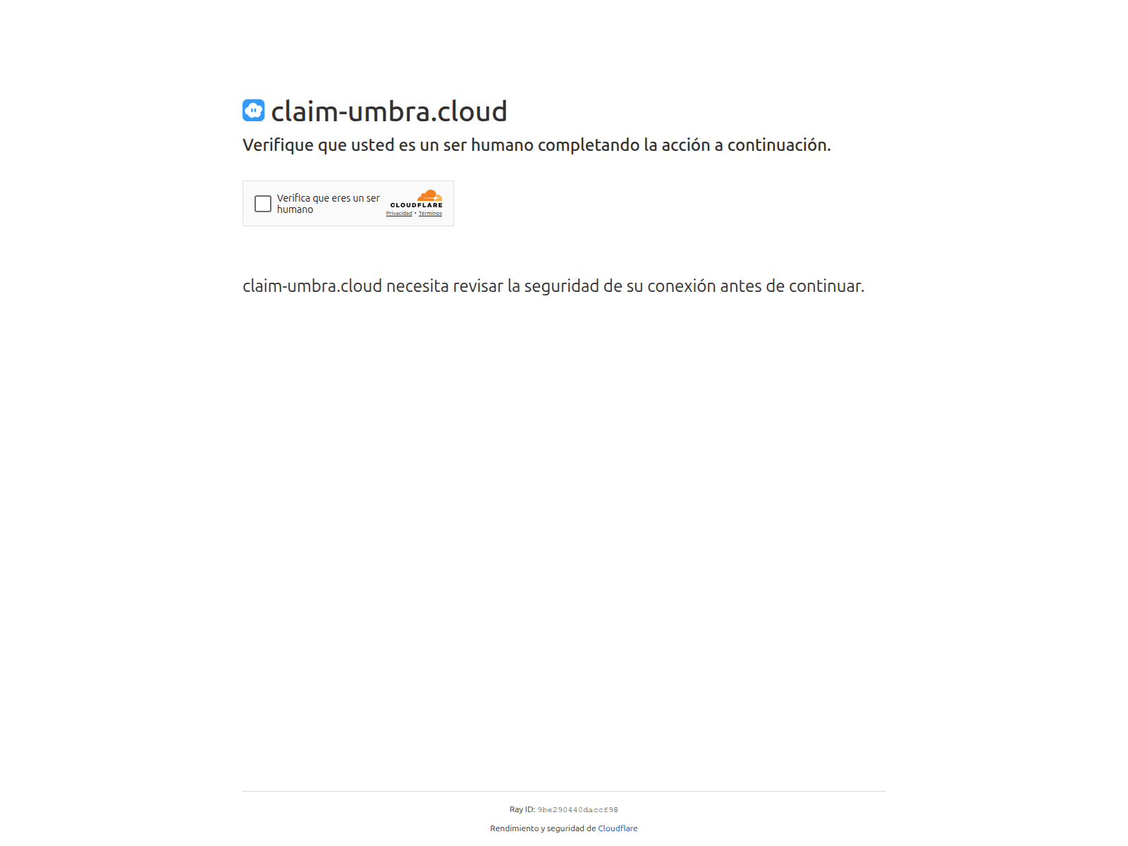 Screenshot of claim-umbra.cloud