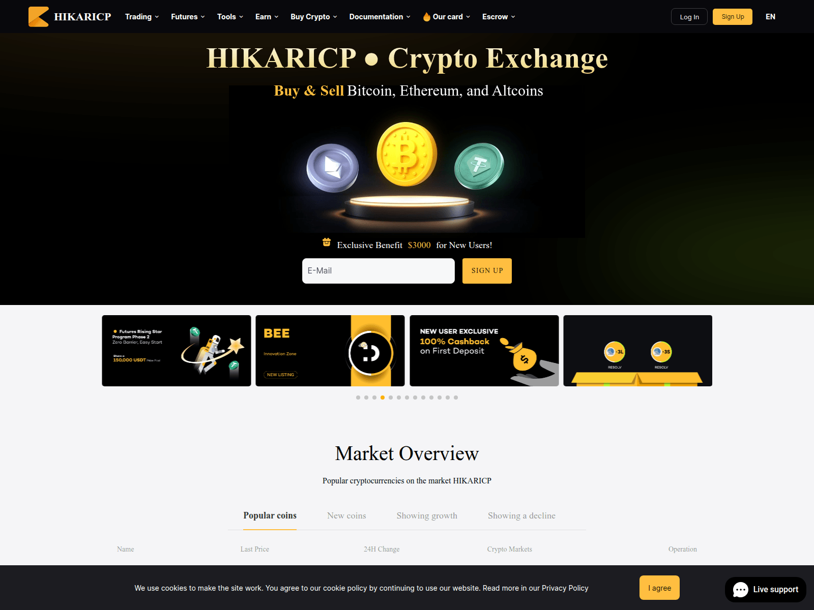 Screenshot of www.bitmore.global