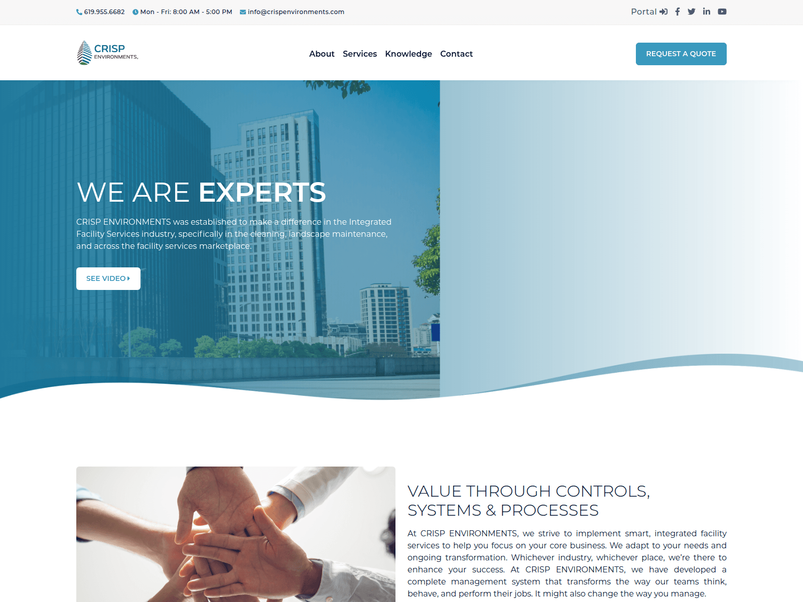 Screenshot of crispenvironments.com