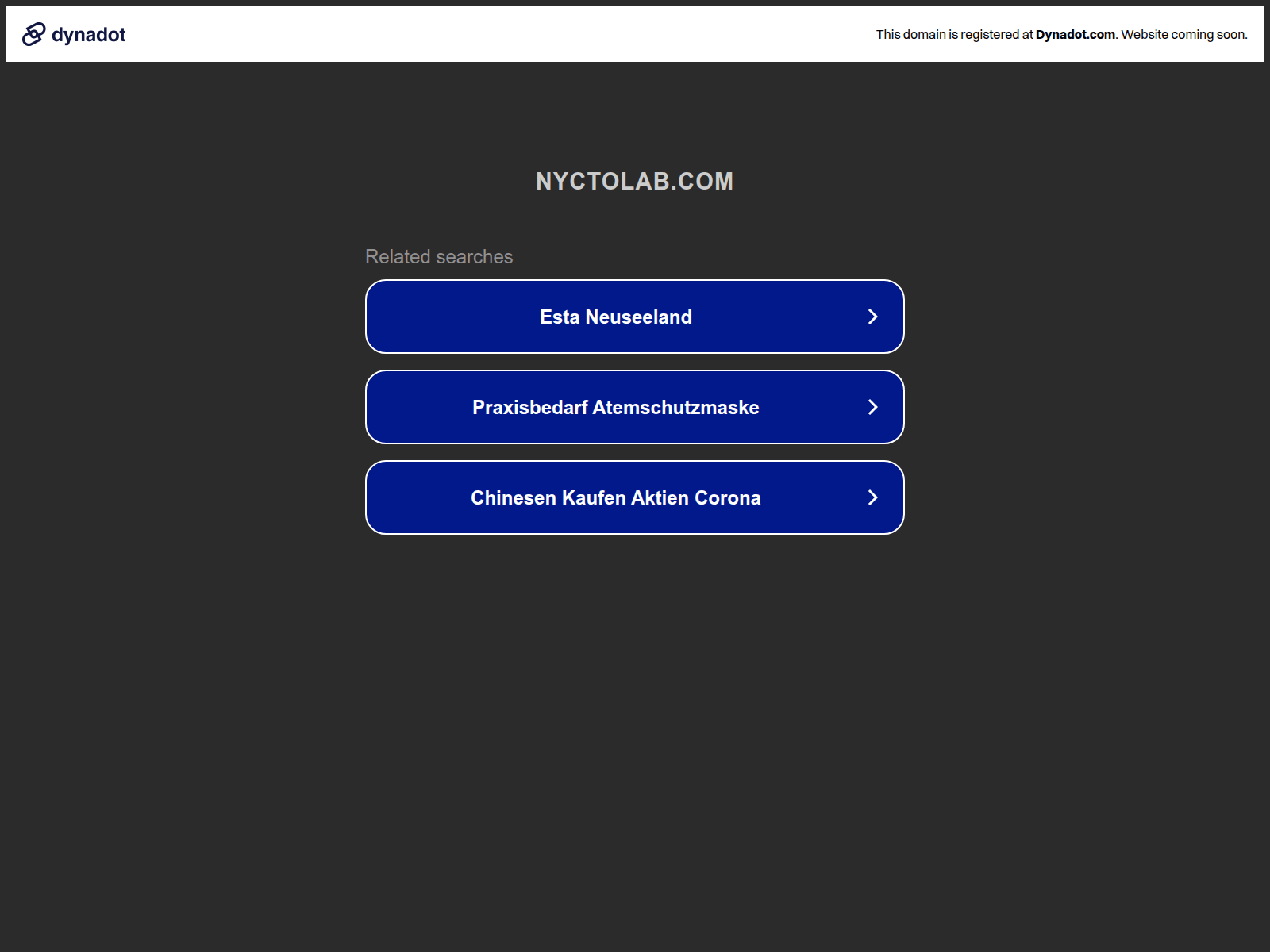 Screenshot of nyctolab.com