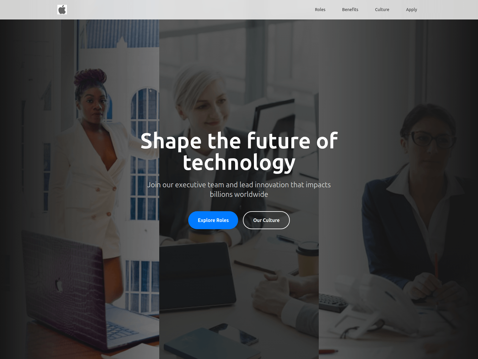 Screenshot of apple-careers-20285vgk.rollout.site
