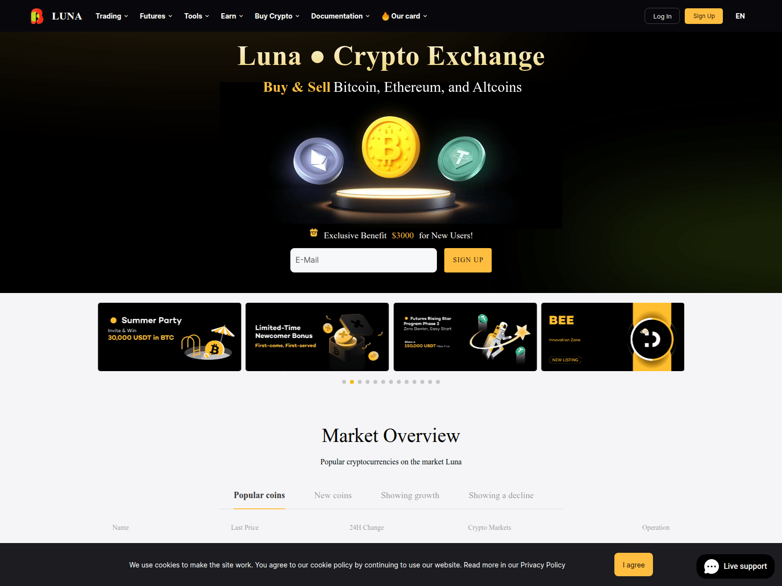 Screenshot of bitbunks.com