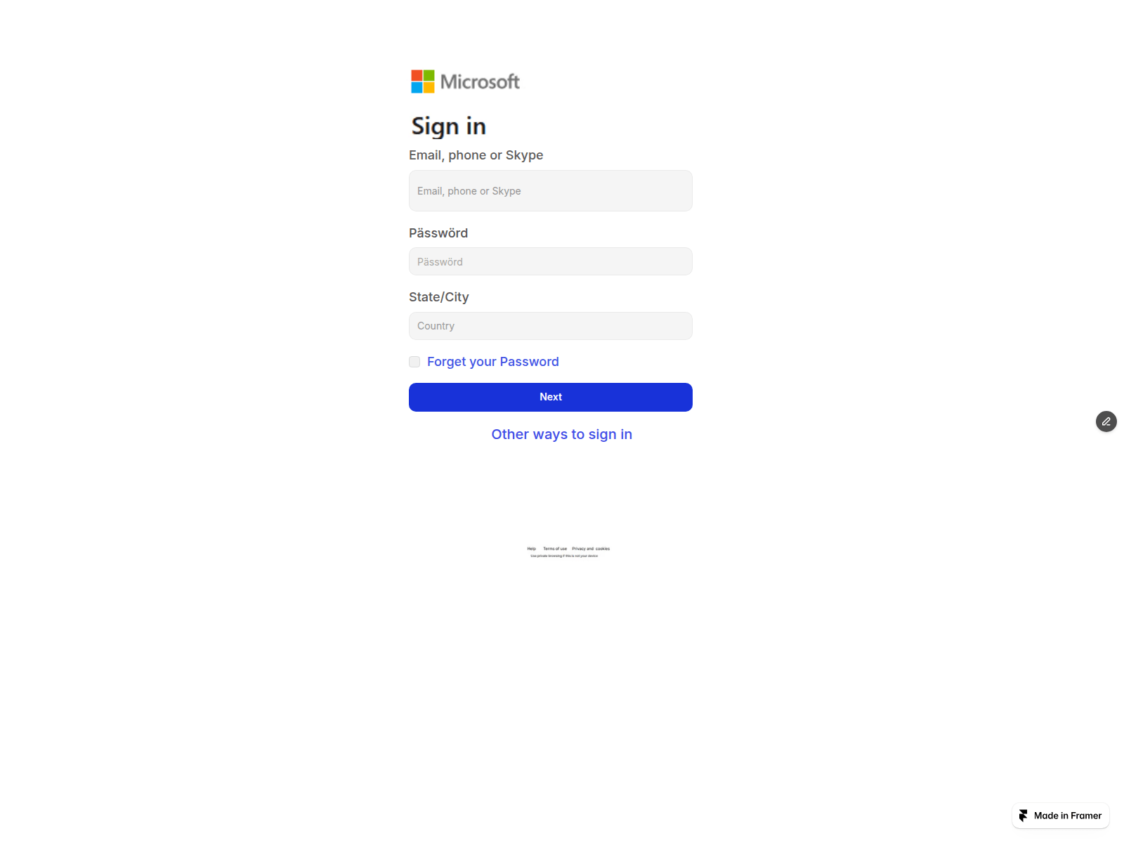 Screenshot of incredible-staple-338196.framer.app