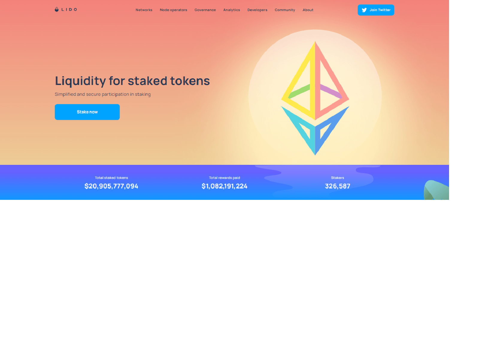 Screenshot of pageup-lidofinance.webflow.io